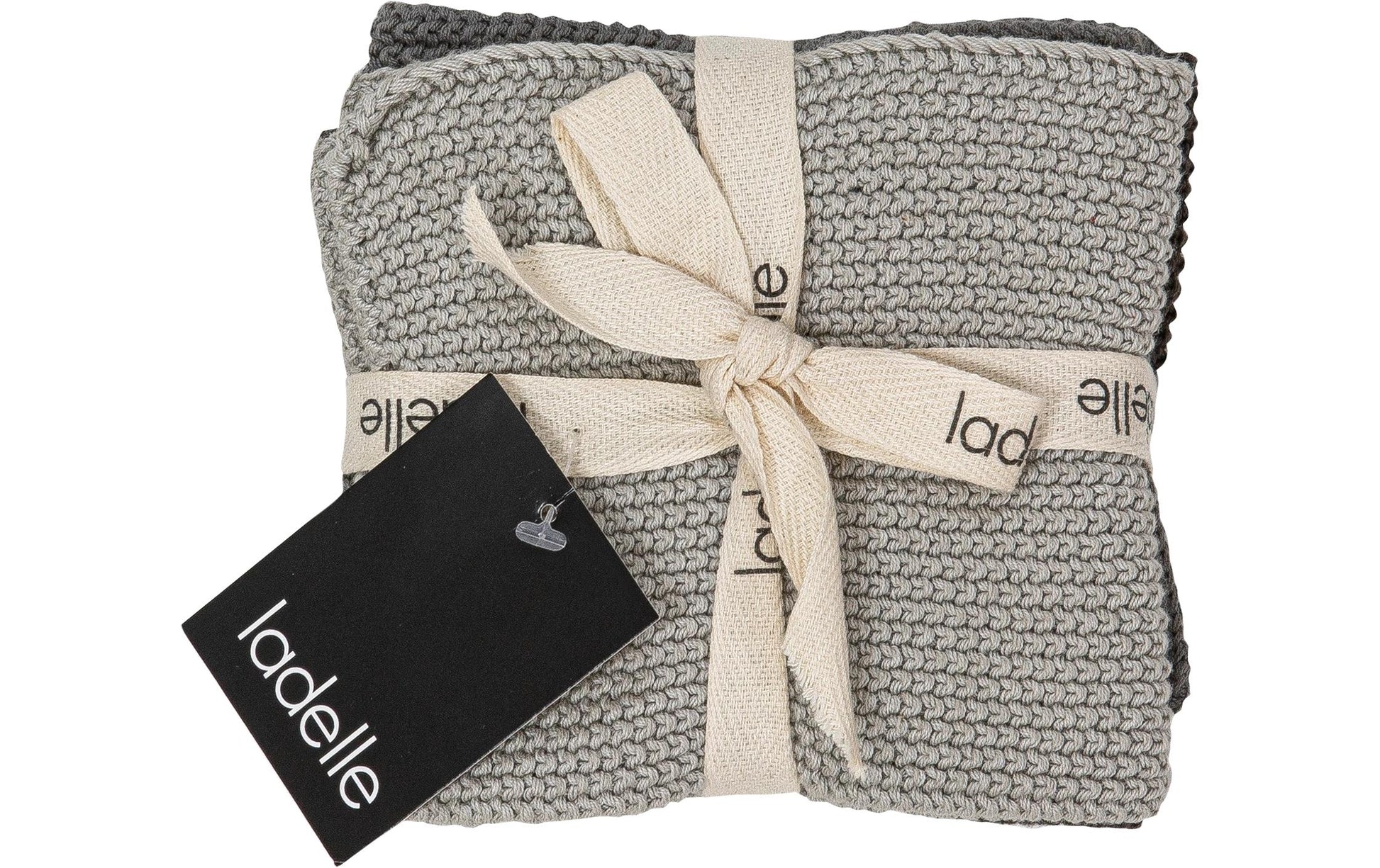 Ladelle Spültuch – grau – 27 × 27 cm – Baumwolle – 3er-Set