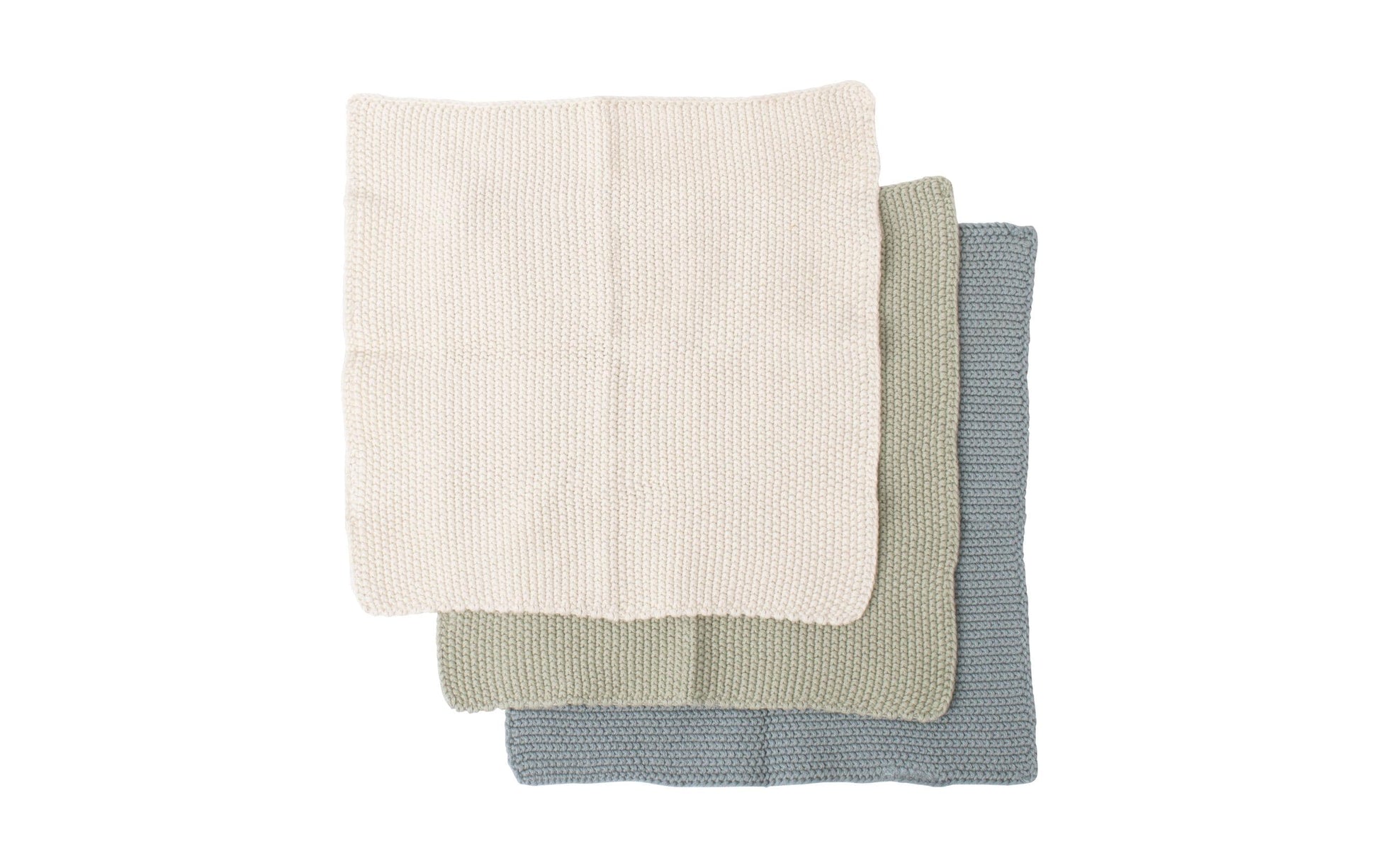 Ladelle Abwaschlappen – grün – 27 × 27 cm – Baumwolle – 3er-Set