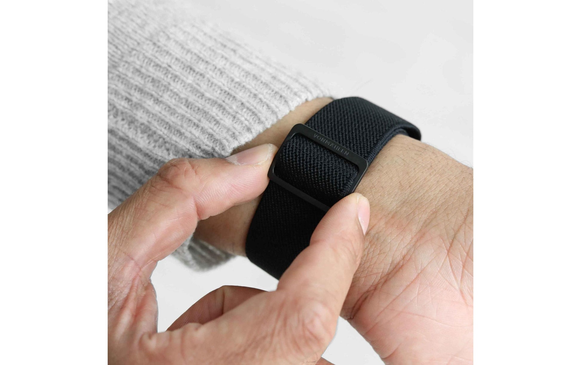 Vonmählen Classic Nylon Loop – Armband – für Apple Watch Ultra, Schwarz, One Size, Nylon