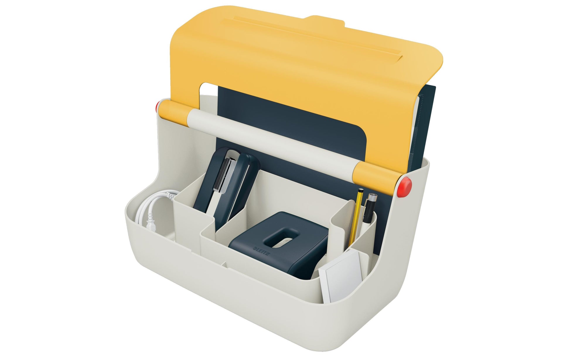 Leitz Aufbewahrungsbox 12 l (mit Deckel) – Acrylnitril-Butadien-Styrol (ABS) – Gelb – 214 × 196 × 367 mm