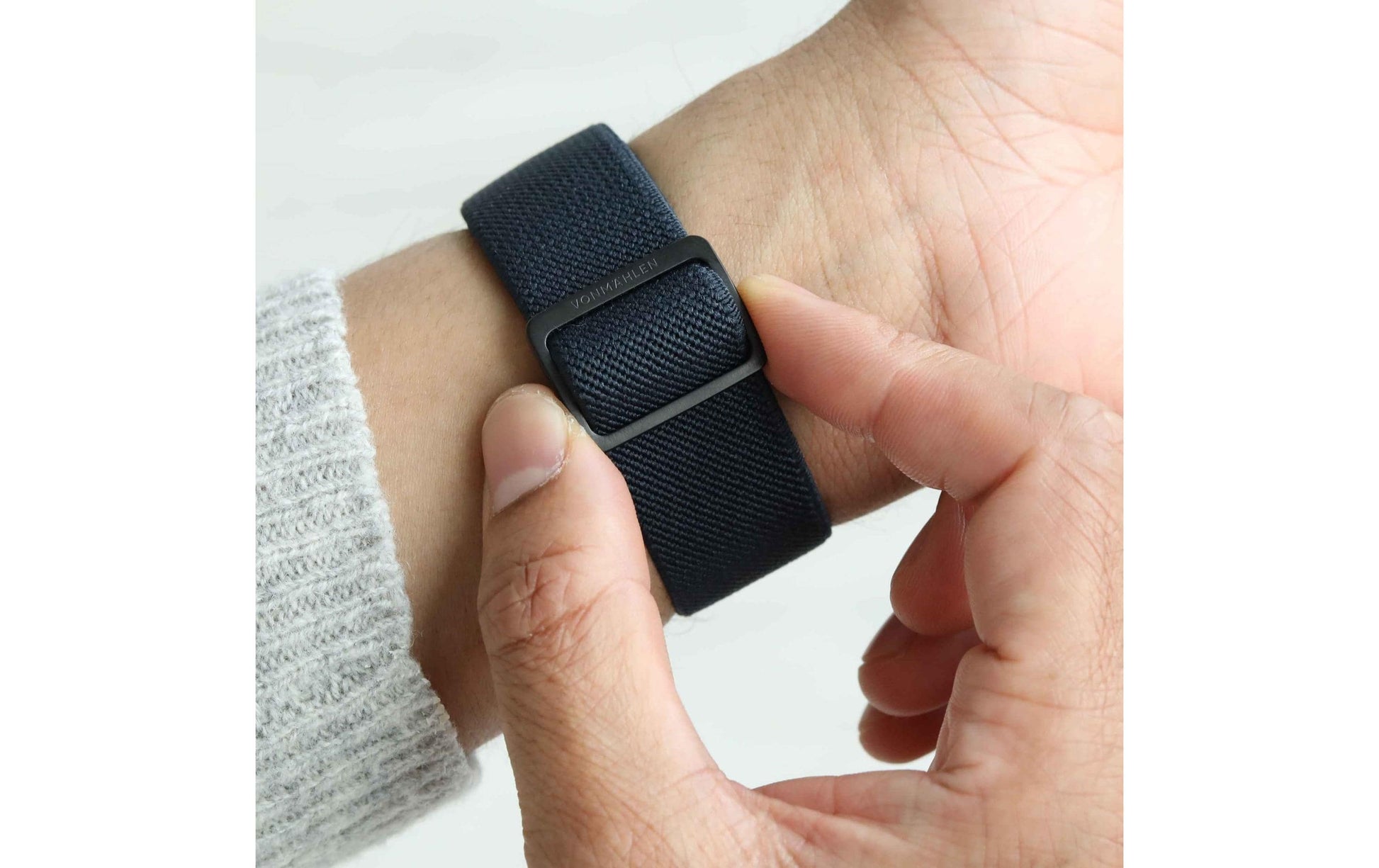 Vonmählen Classic Nylon Loop – Armband – für Apple Watch Ultra, Navy/Schwarz, One Size, Nylon