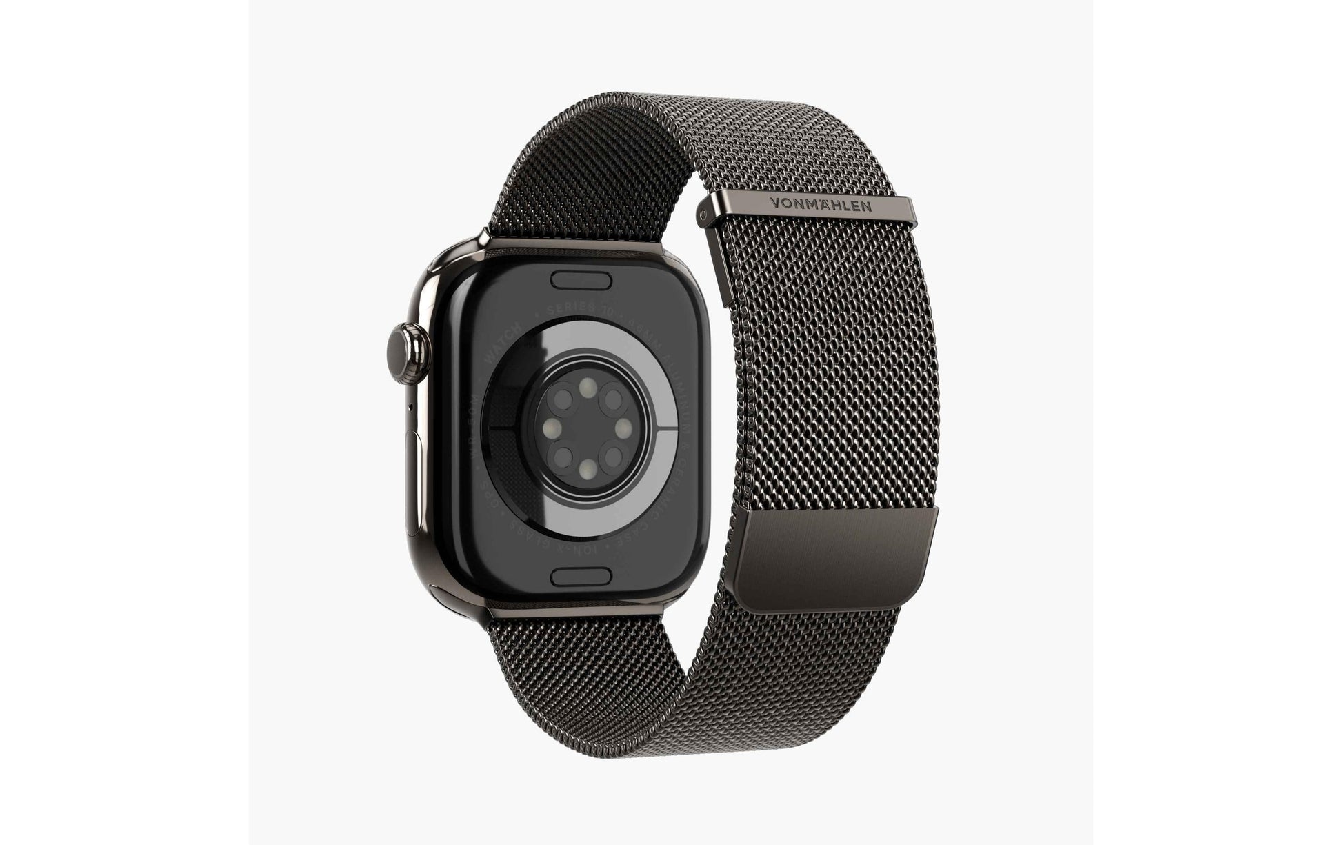 Vonmählen Milanese Loop 2 – Armband – für Apple Watch 40/41/42 mm, Granitgrau, Edelstahl