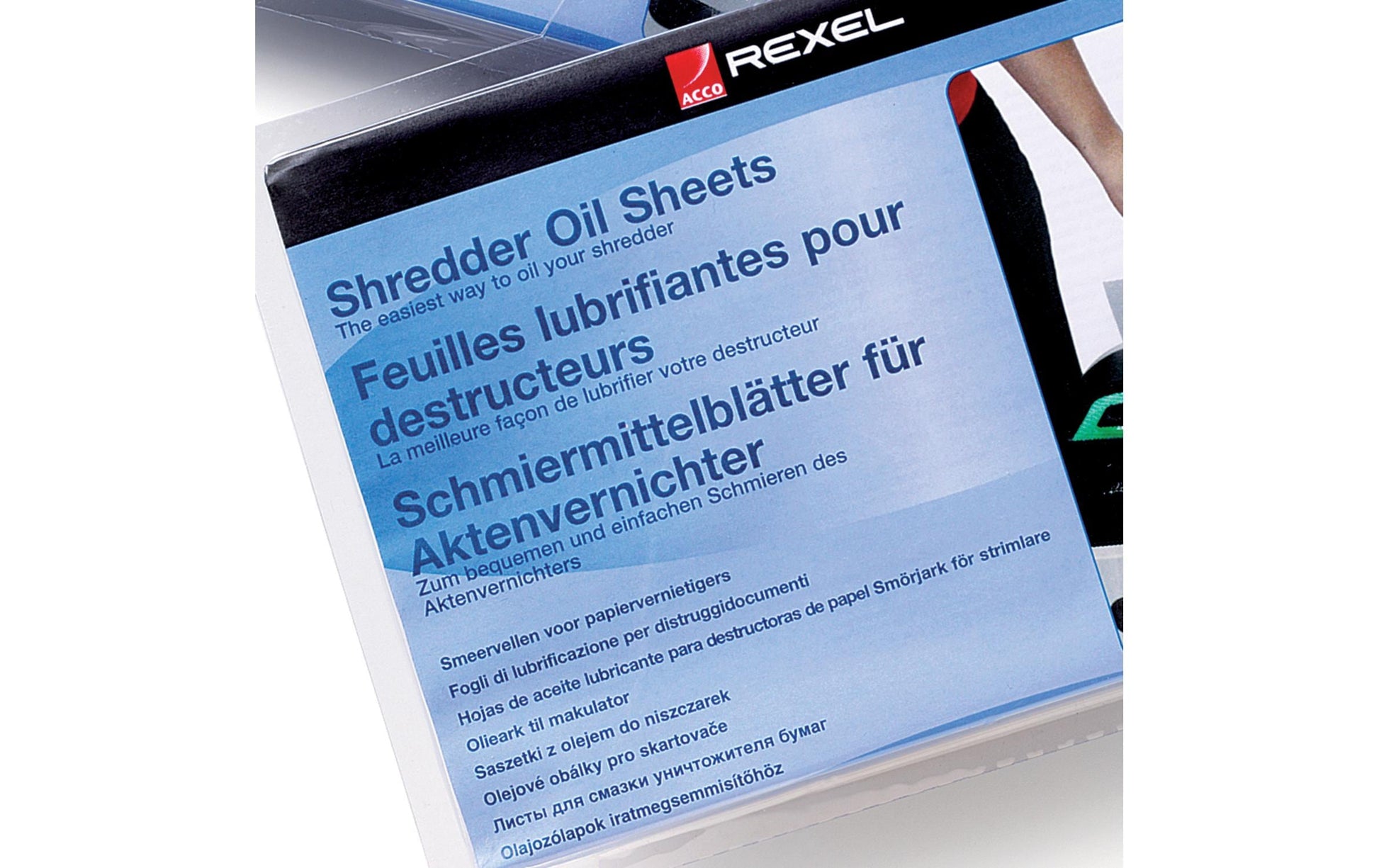 Rexel Aktenvernichter-Ölblätter – 20 Stk., 222 × 180 mm