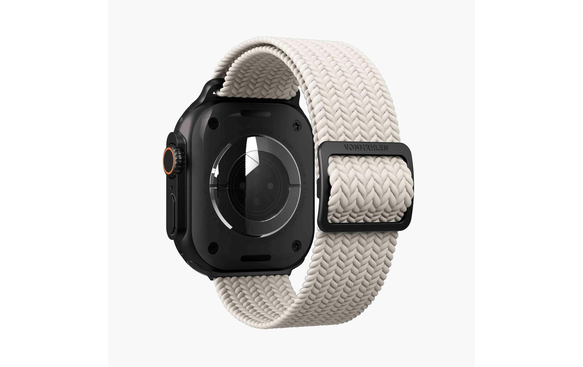 Vonmählen Woven Loop – Armband – für Apple Watch – Creme/Schwarz, One Size, Nylon
