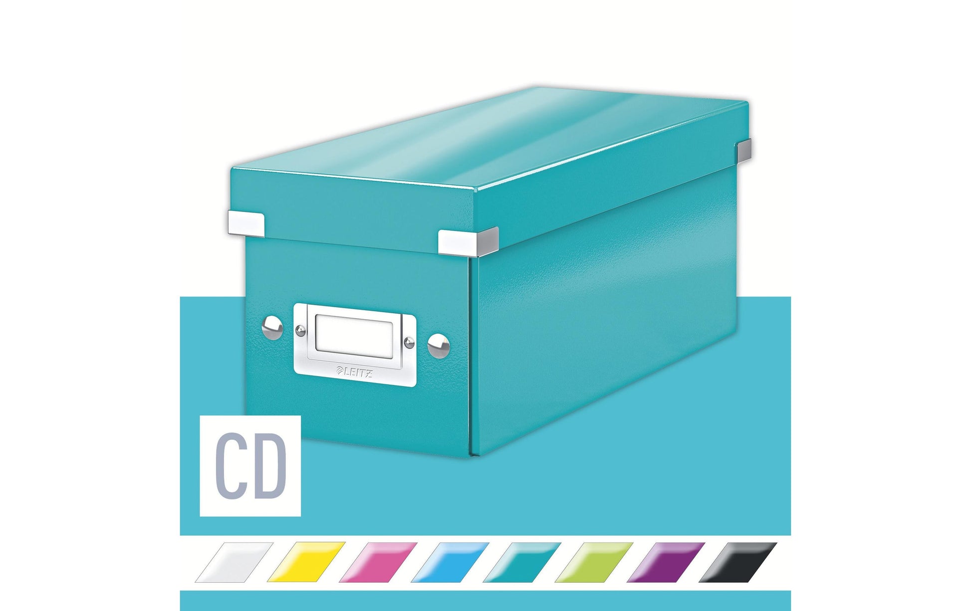 Leitz CD-Ablagebox 160 Disks – Hartplatte, 143 × 352 × 136 mm
