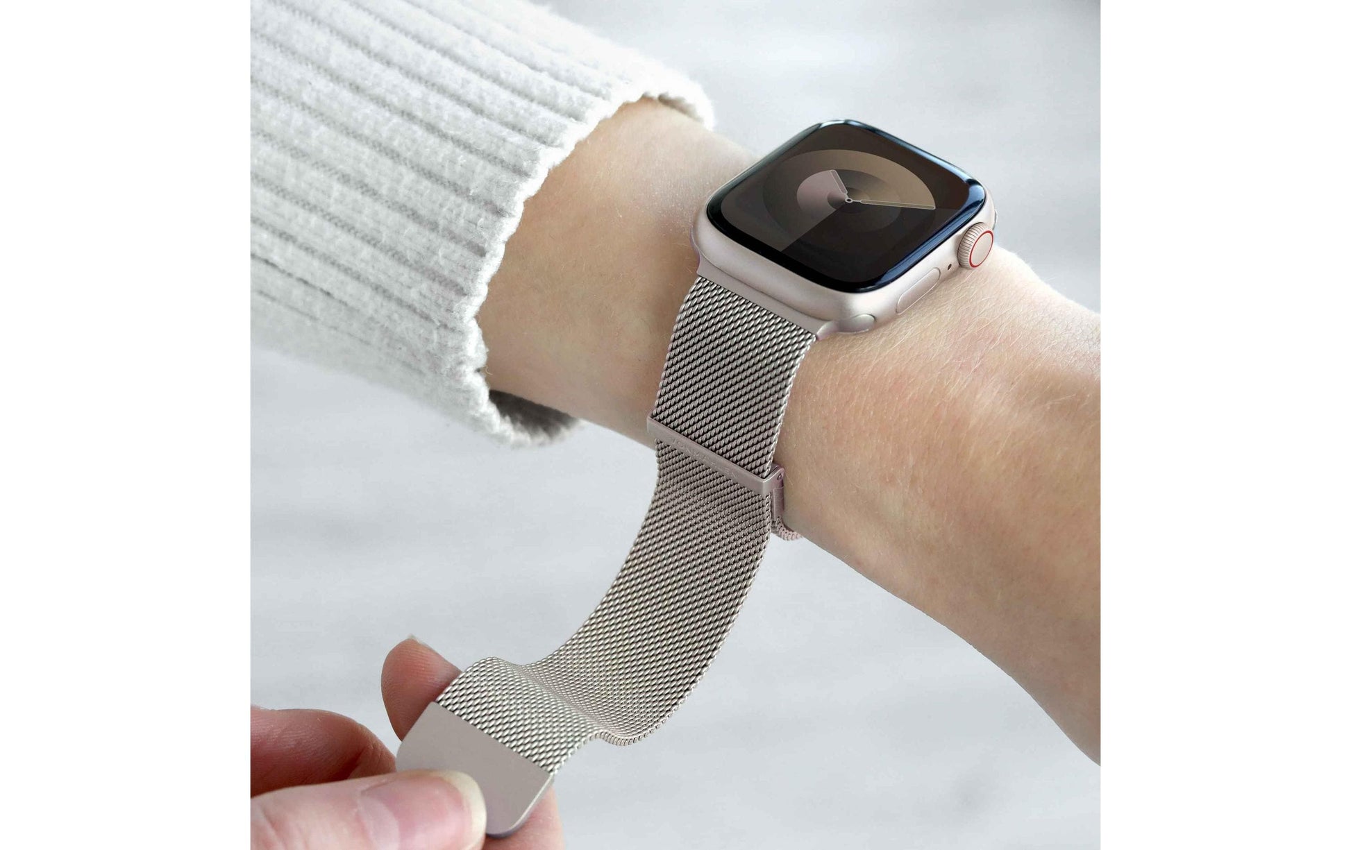Vonmählen Milanese Loop 2 – Champagner, für Apple Watch