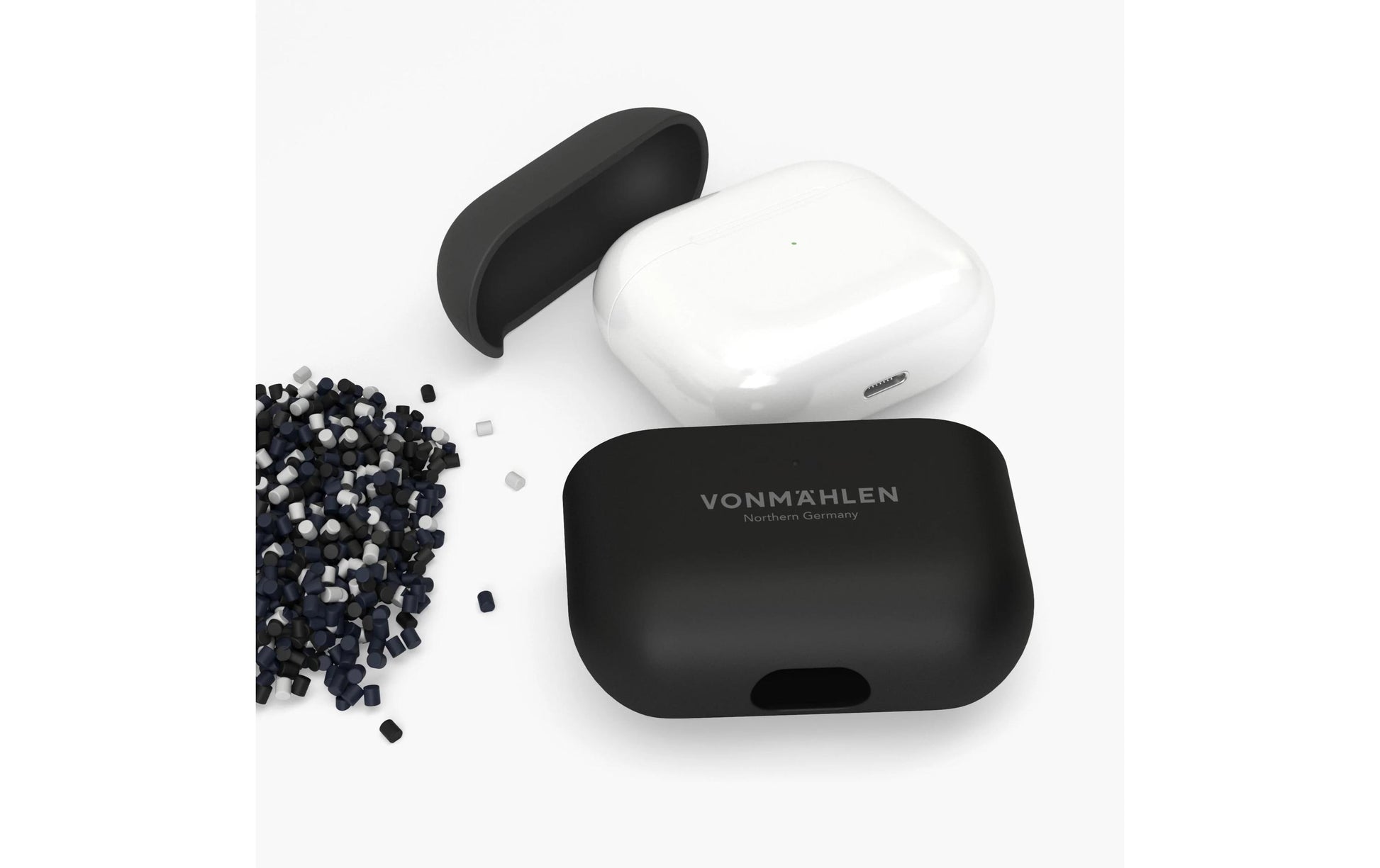 Vonmählen Thin Case – Schutzhülle – für Apple AirPods (4. Generation) – Schwarz