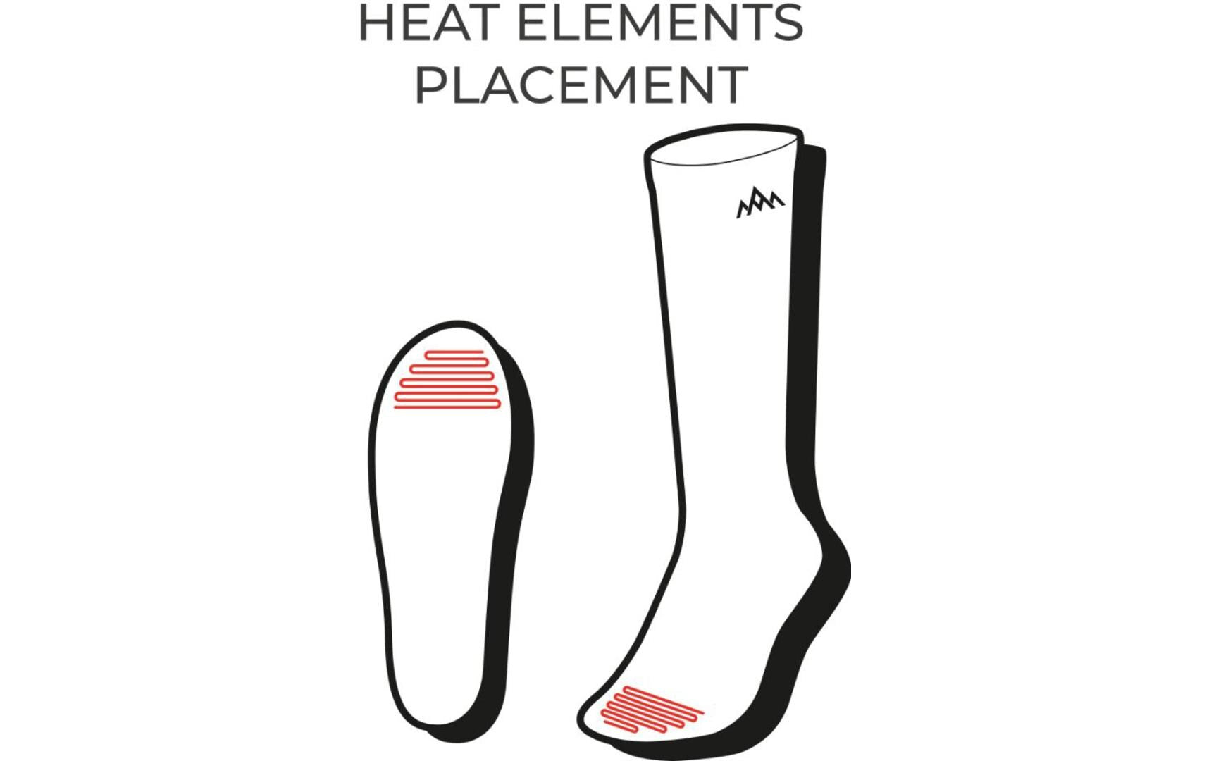 Heat Experience HeatX Kniestrümpfe – thermisch, Grösse M, sand/schwarz