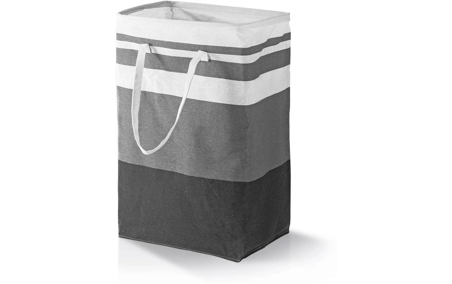 Easymaxx Faltbox 75 l – faltbar – Leinen – weiss/grau – 400 × 300 × 600 mm – 2 Stück