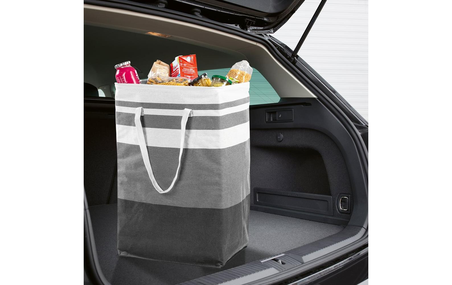 Easymaxx Faltbox 75 l – faltbar – Leinen – weiss/grau – 400 × 300 × 600 mm – 2 Stück