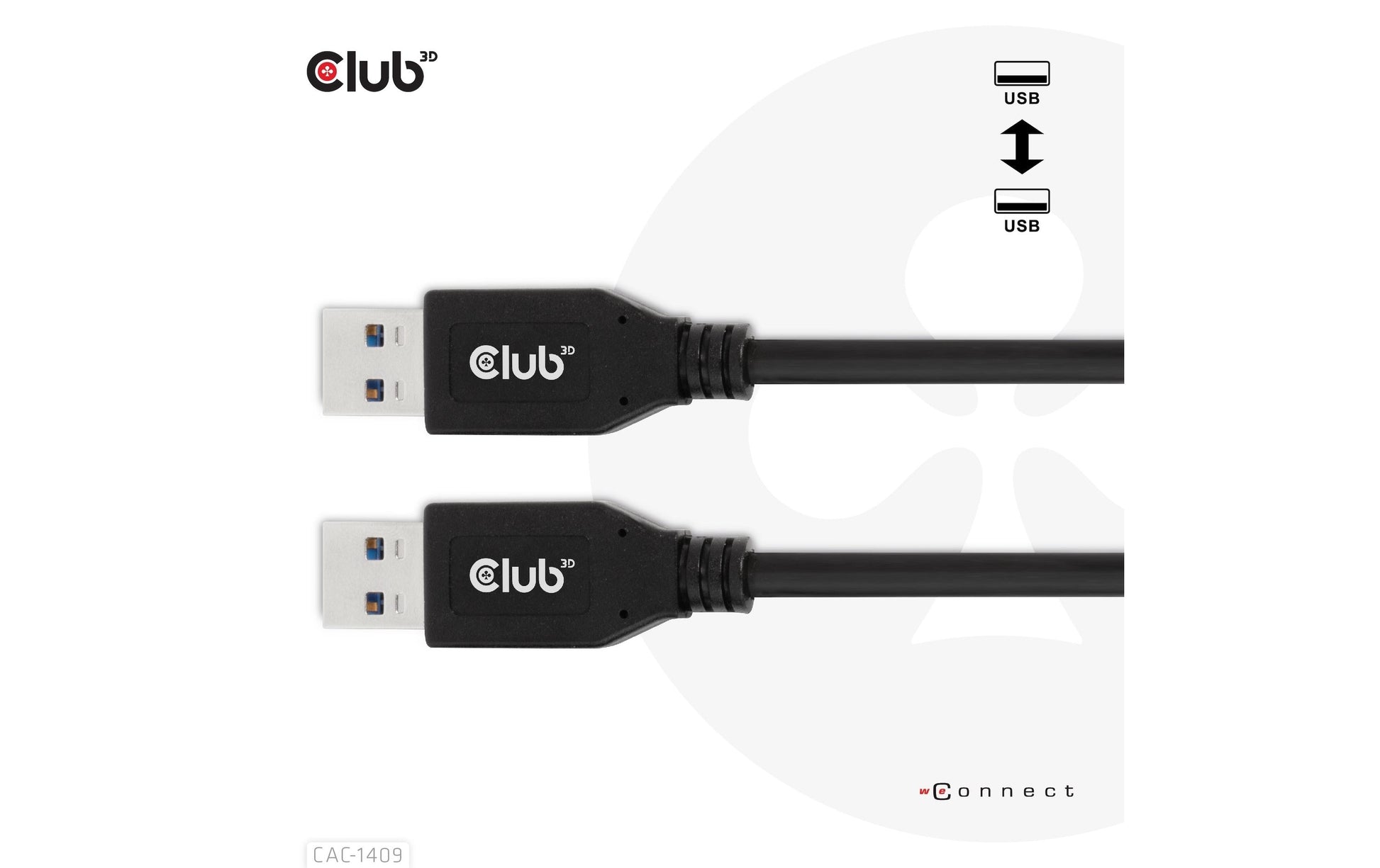 CLUB3D Club 3D – USB-Kabel, USB-A zu USB-A, 0,5 m, USB 3