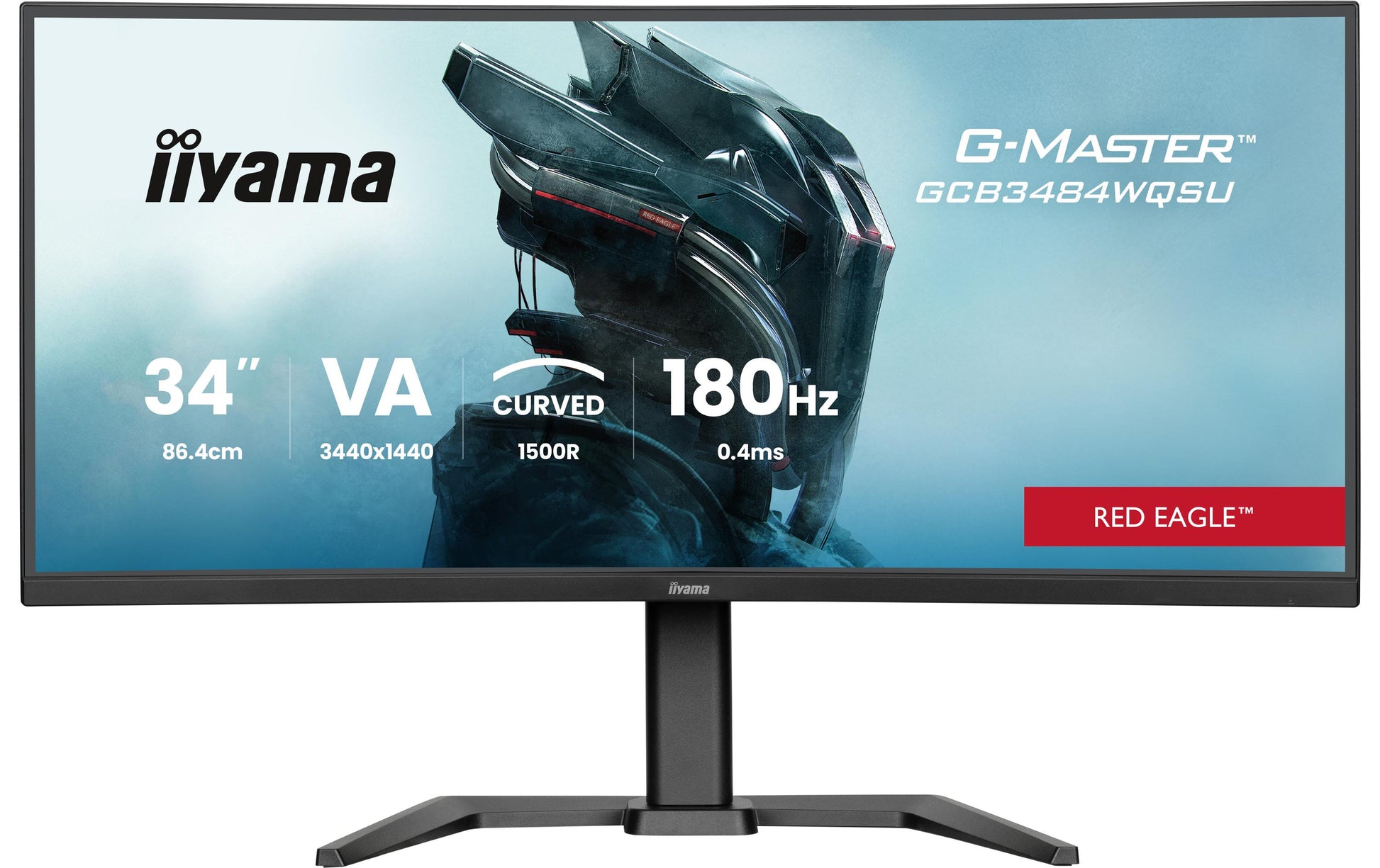 iiyama G-MASTER GCB3484WQSU-B1 – Monitor, 34", 3440 × 1440, VA, 500 cd/m²