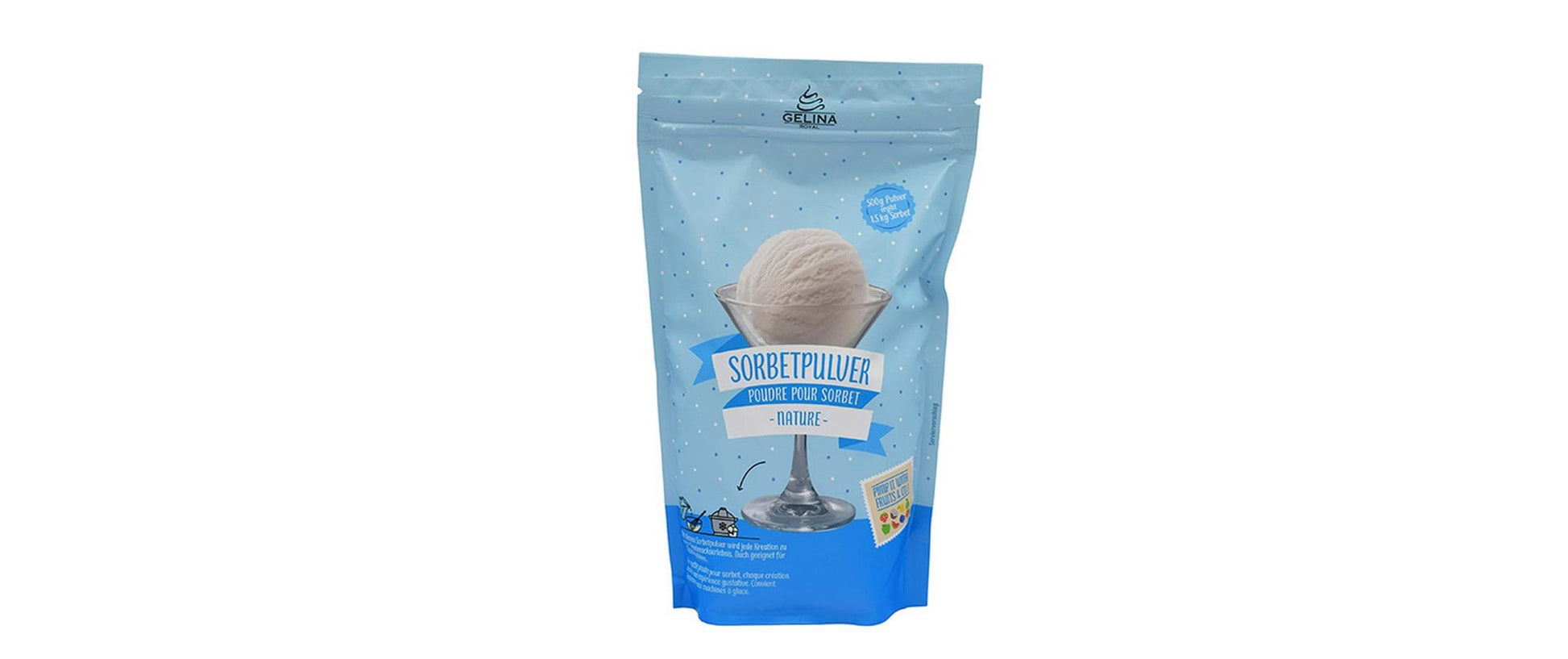 Gelina Sorbet-Mischung Neutral – 500 g