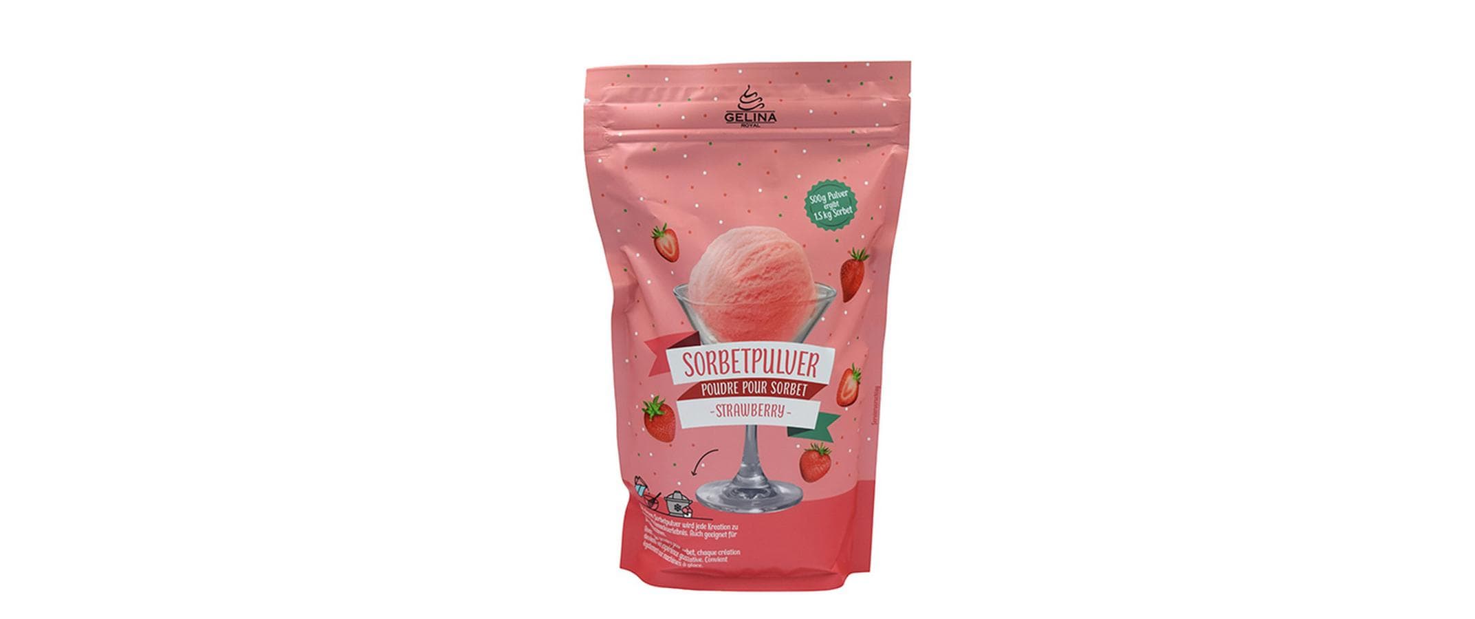 Gelina Royal Sorbet – Erdbeere – 500 g