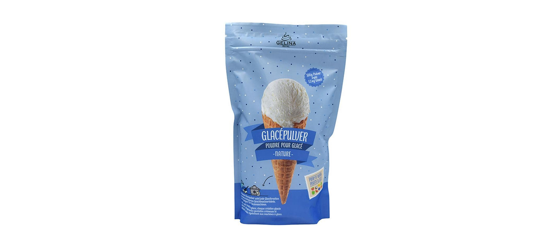 Gelina Royal Glacé Speiseeispulver Neutral – 500 g