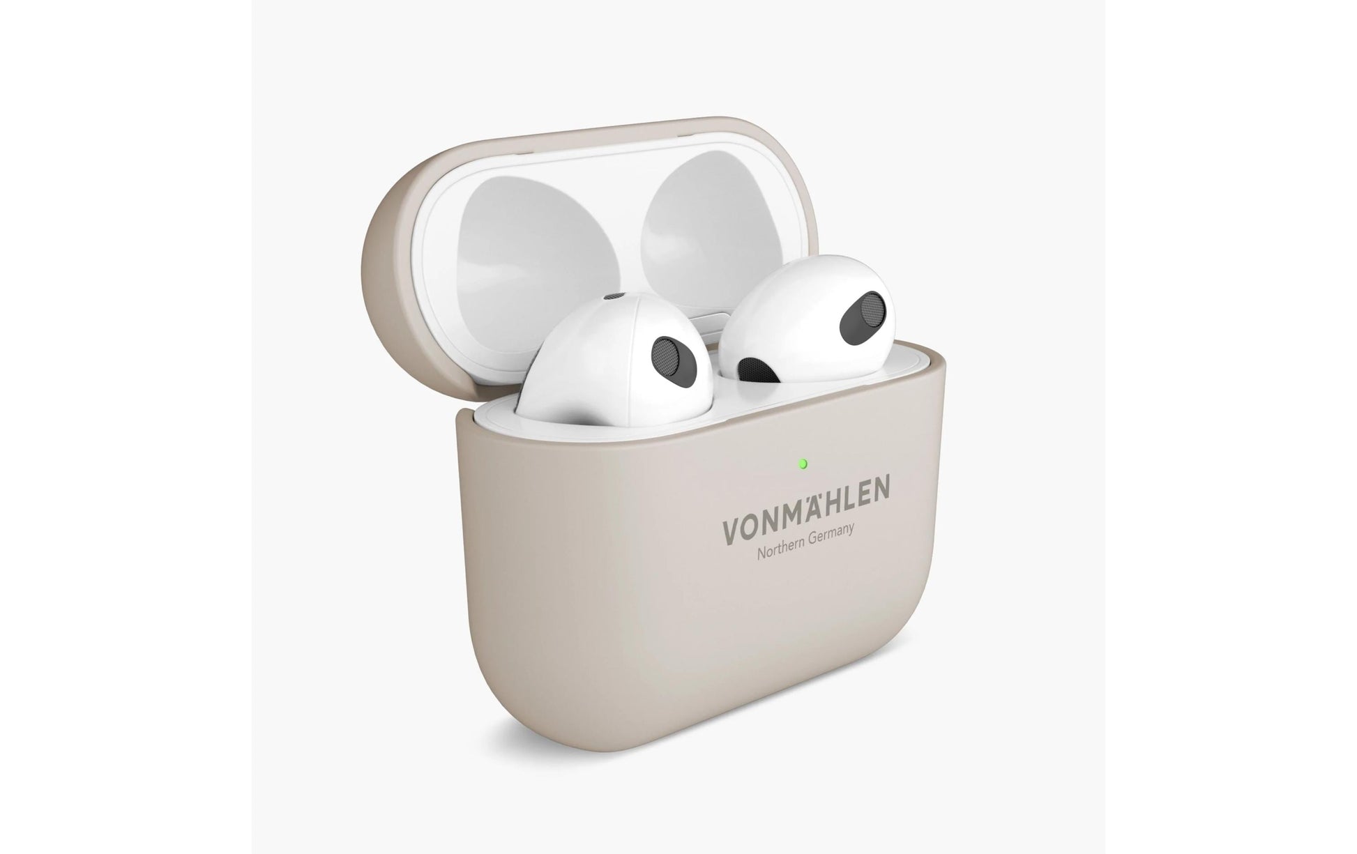 Vonmählen Thin Case – Schutzhülle – für AirPods (4. Generation) – kabelloses Laden – Creme