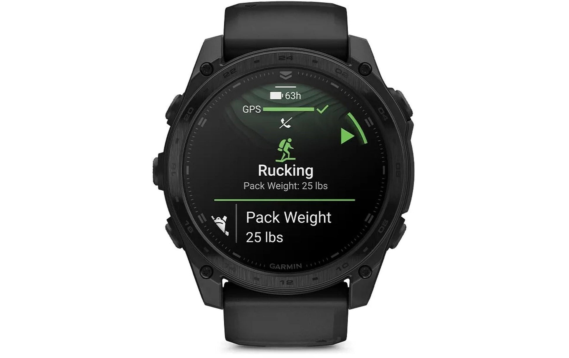 Garmin Tactix 8 AMOLED – GPS-Smartwatch – 47 mm, 1,85", Saphirglas, 10 ATM, Schwarz, Sportarmband