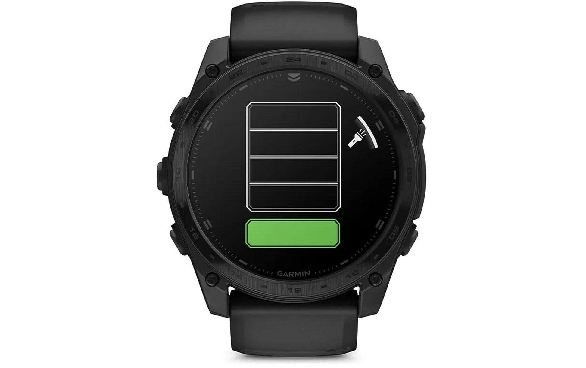 Garmin Tactix 8 AMOLED – GPS-Smartwatch – 47 mm, 1,85", Saphirglas, 10 ATM, Schwarz, Sportarmband
