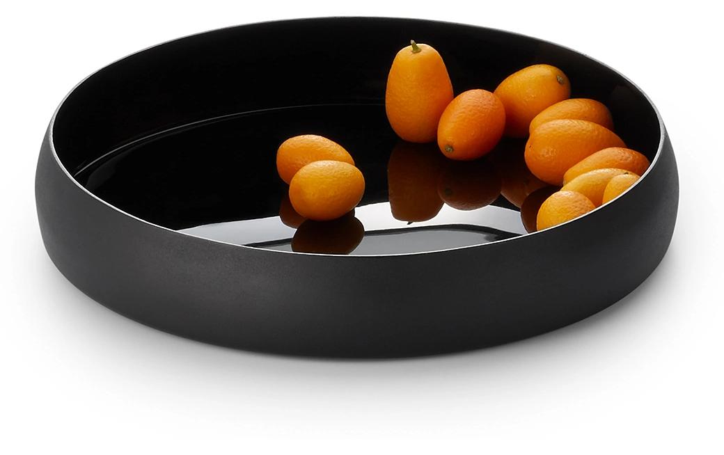 Philippi Obstschale – Ø 26 cm, H 5,1 cm, Aluminium, Schwarz