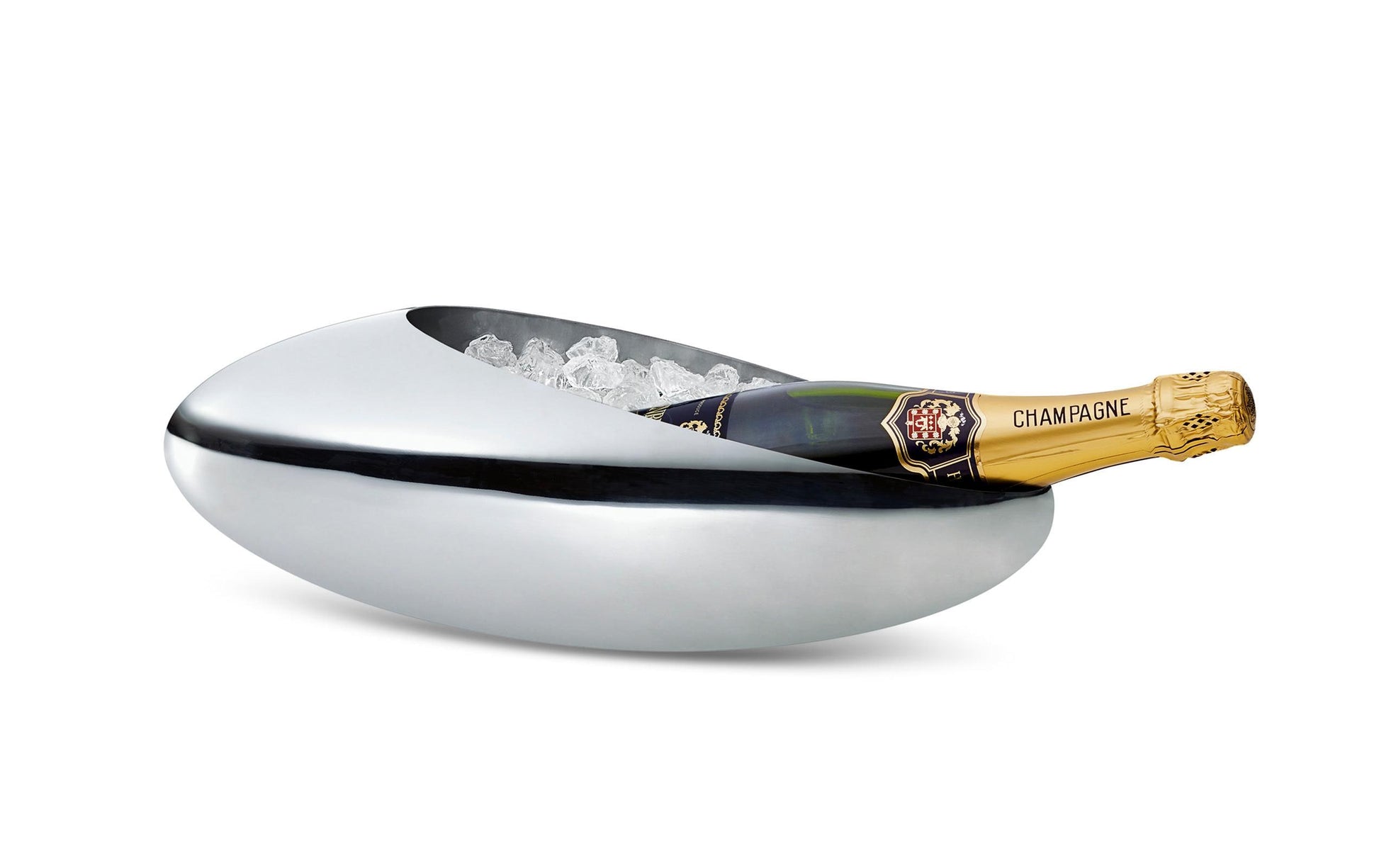 Philippi Champagnerkühler Cocoon – 42 × 15 × 14 cm, Edelstahl, glänzend