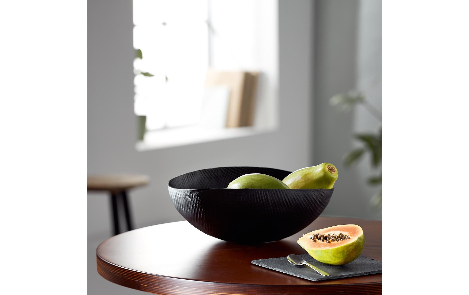 Philippi Outback Schale – Aluminium, schwarz – Ø 32 × 12 cm