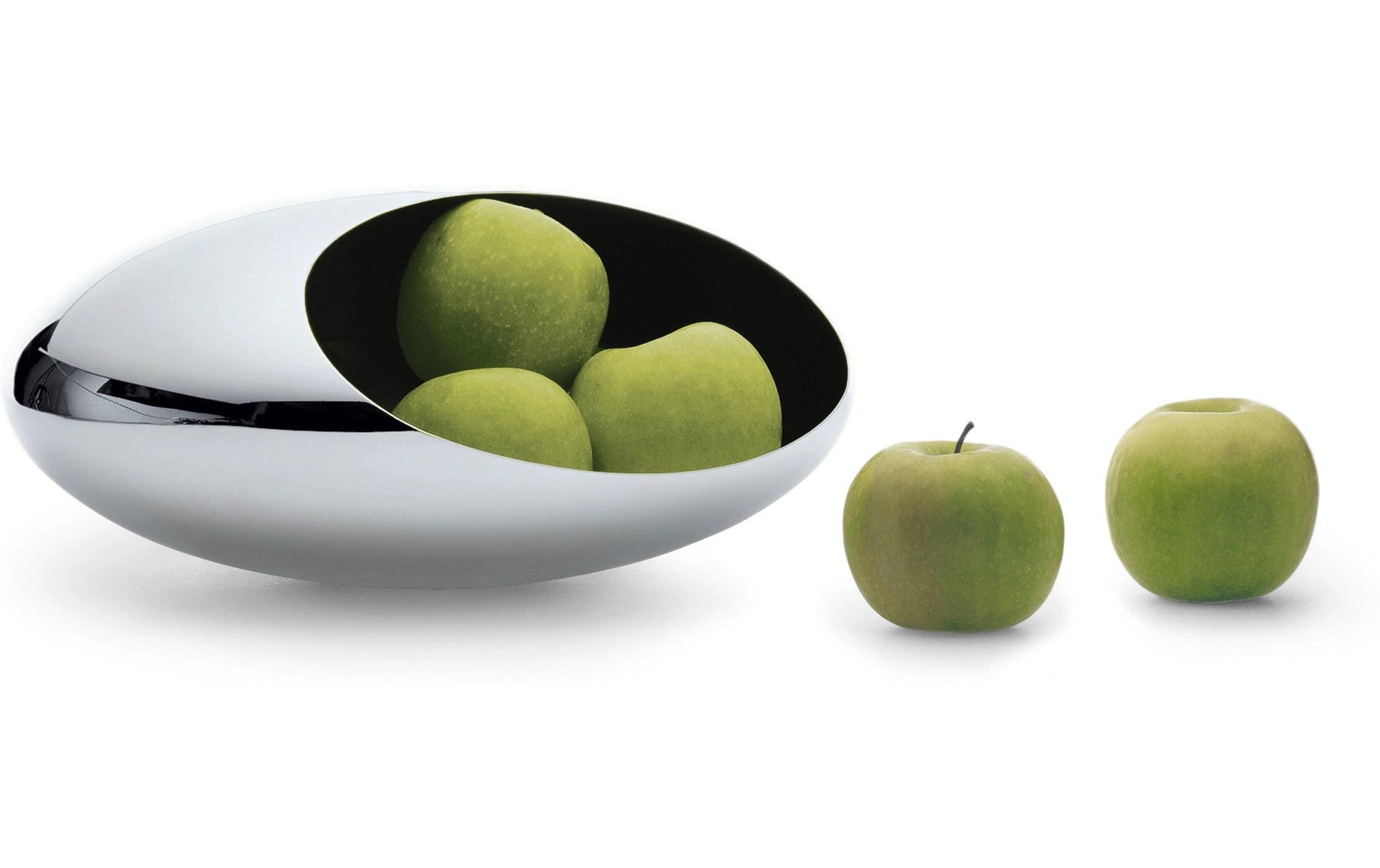Philippi Obstschale Cocoon – Ø 30,0 cm, H 15,2 cm, Edelstahl, Silber
