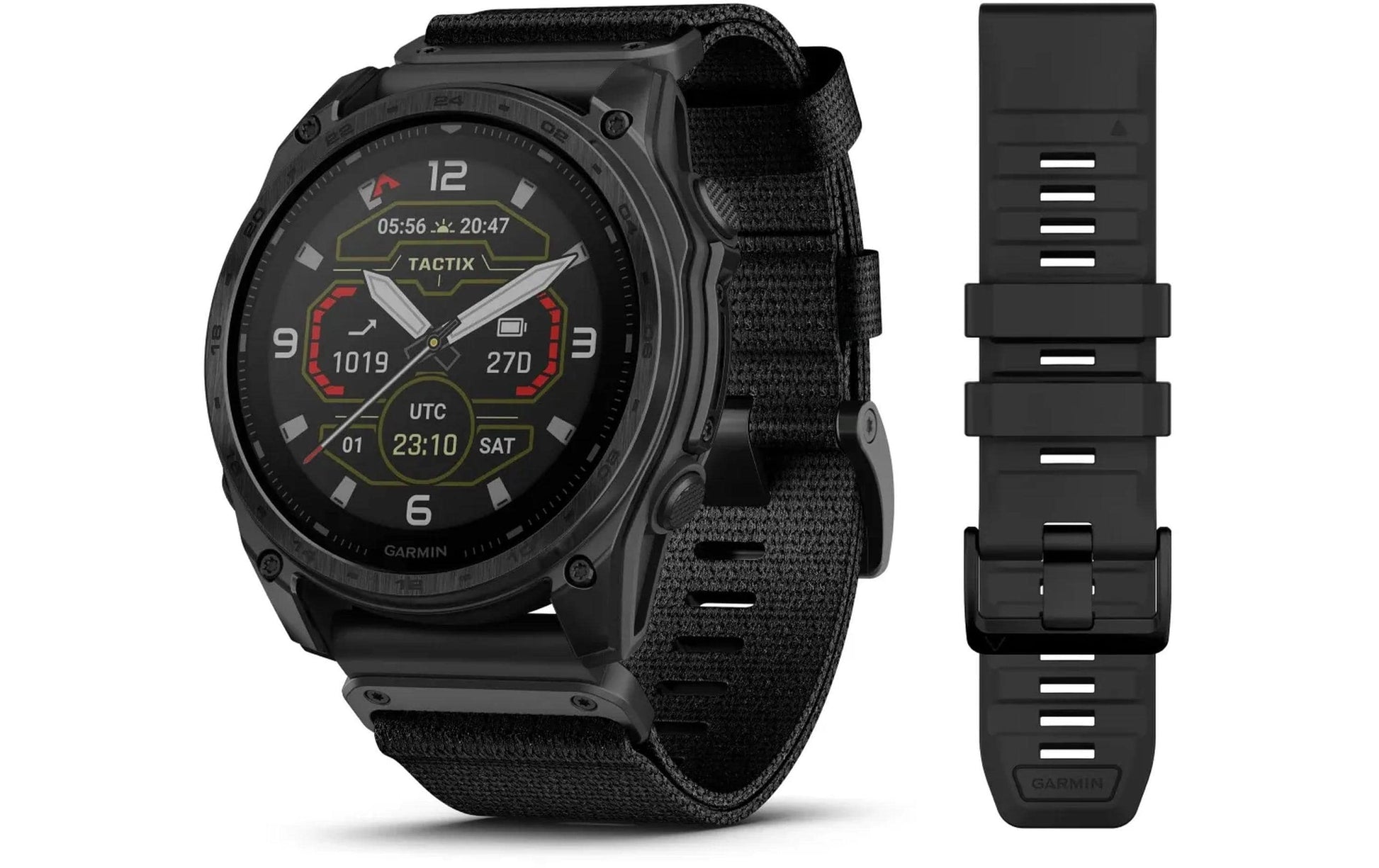 Garmin Tactix 8 Solar – GPS-Smartwatch – 51 mm, 2", GPS, WLAN, Bluetooth 5.0, Saphirglas, 10 ATM, Schwarz