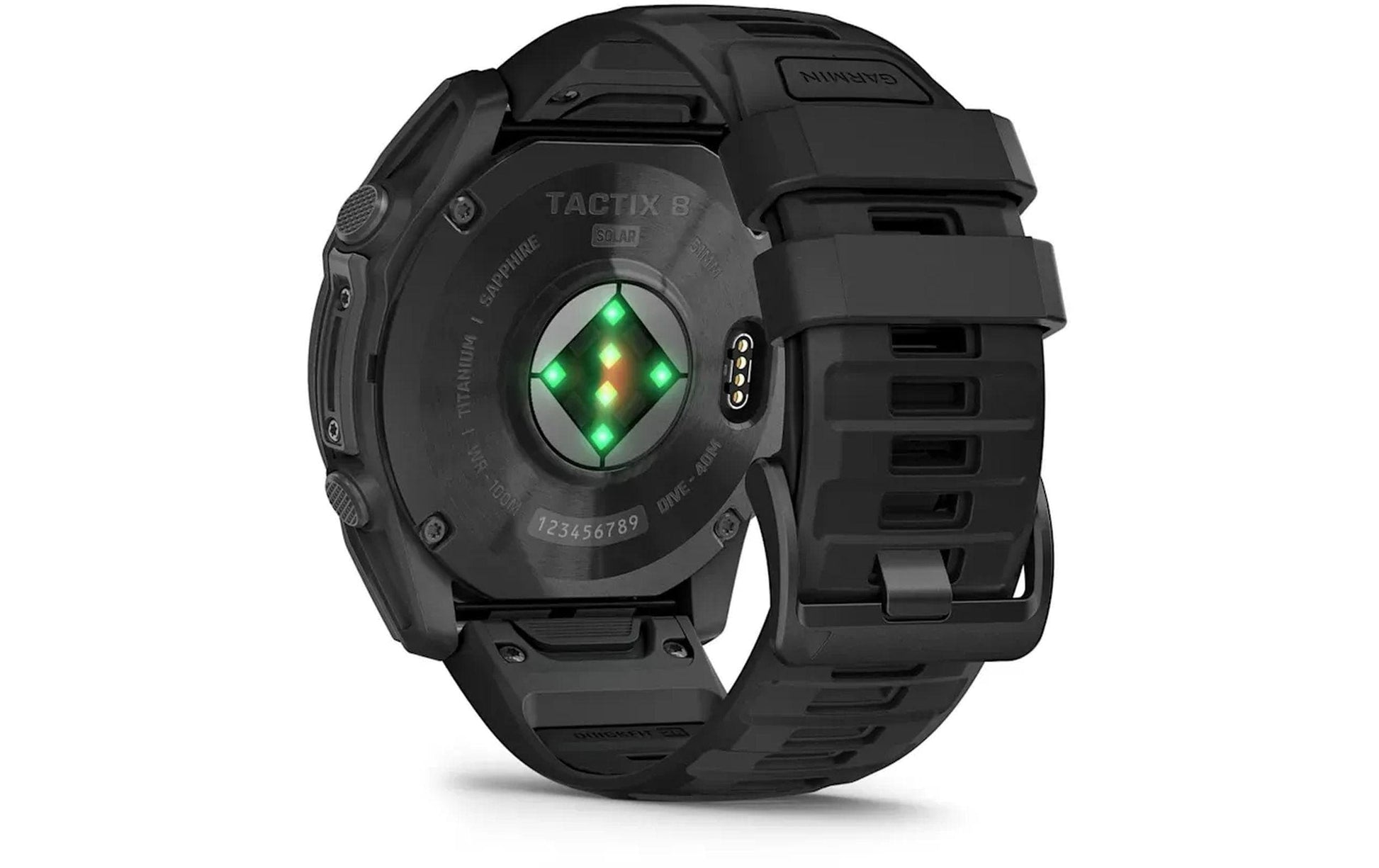 Garmin Tactix 8 Solar – GPS-Smartwatch – 51 mm, 2", GPS, WLAN, Bluetooth 5.0, Saphirglas, 10 ATM, Schwarz