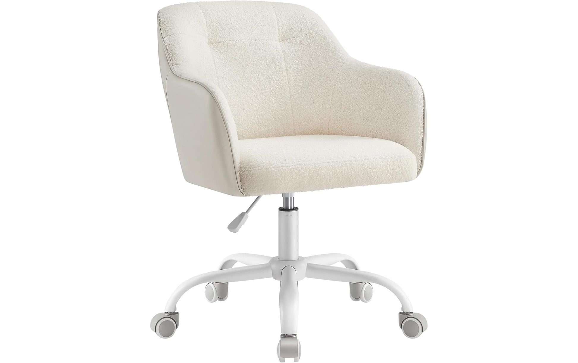 Songmics Bürostuhl Capuccino – 58 × 60,8 × 86–96 cm, beige/hellbeige