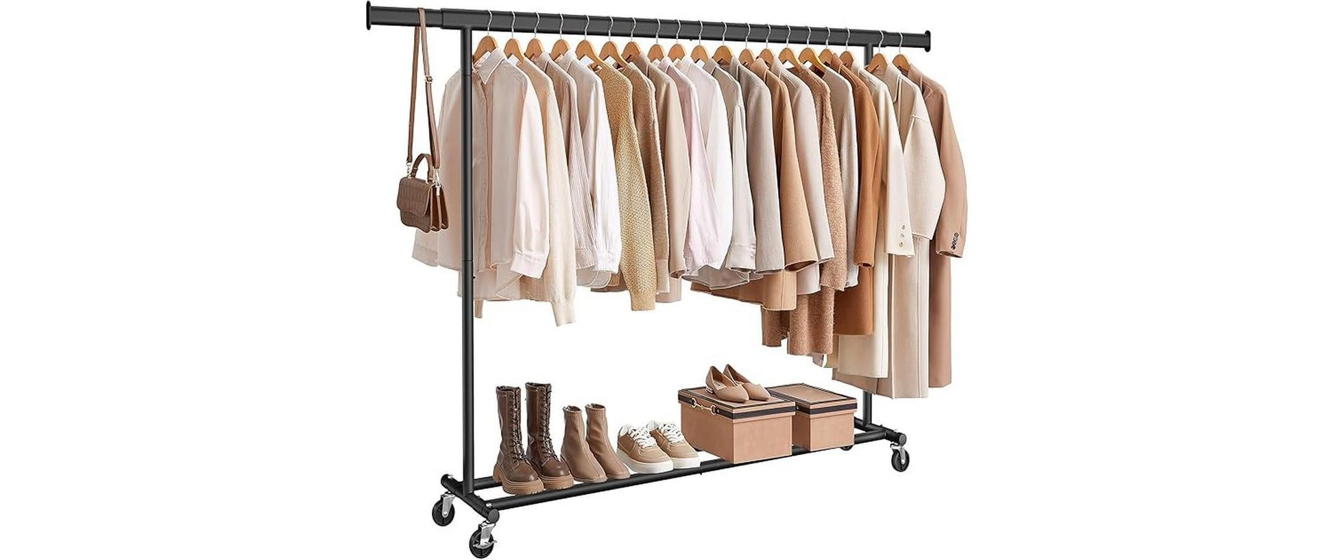 Songmics Garderobenständer – Stahl – Schwarz – 1'615 mm