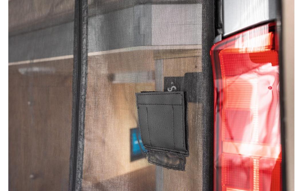 VanQuito Heckmoskitonetz mit Reissverschluss – für VW Heckklappe – Schwarz – Polyester – 1 Stk.