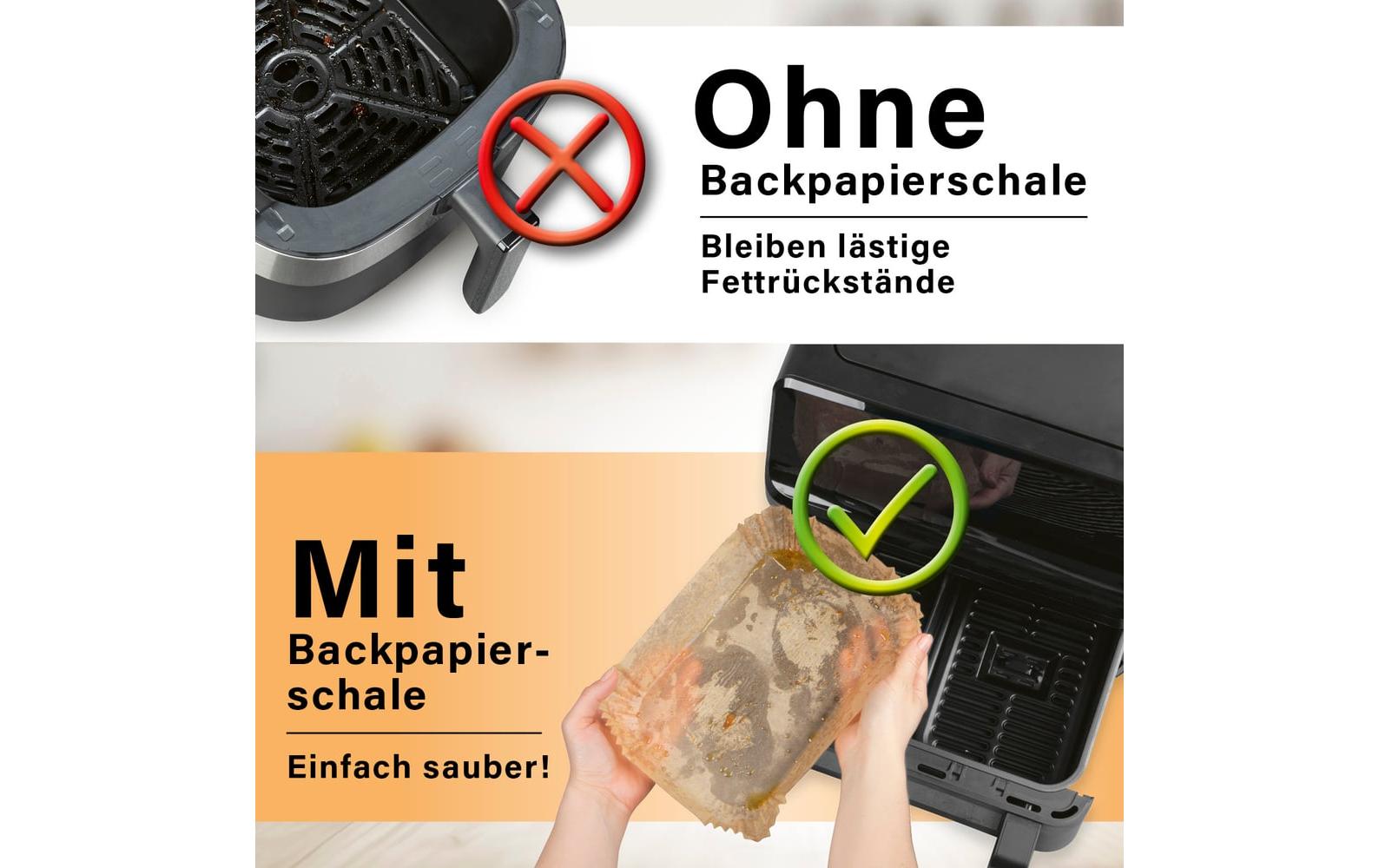 Gourmetmaxx Backpapier 22 × 14 × 4,5 cm, Papier, Braun