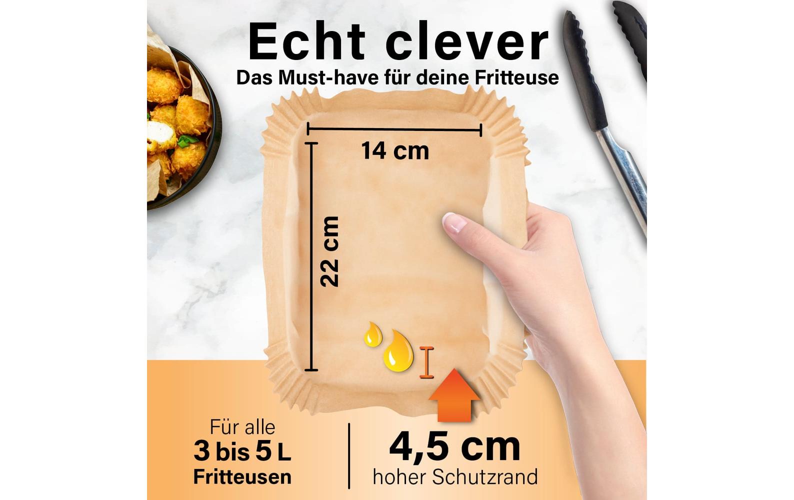 Gourmetmaxx Backpapier 22 × 14 × 4,5 cm, Papier, Braun