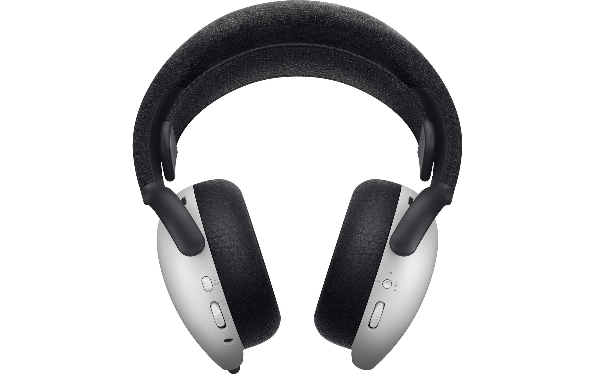 Alienware AW725H Gaming-Headset – Over-Ear, Stereo, Kabel + BT, ANC, mit USB-C-Dongle, Schwarz/Weiss