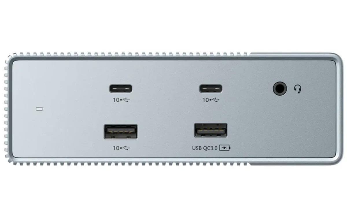 Hyper GEN2 Dockingstation – USB-C, 2× DP, 2× HDMI, 3× USB-A, GbE, 3,5 mm Audio, für Windows/Mac/ChromeOS