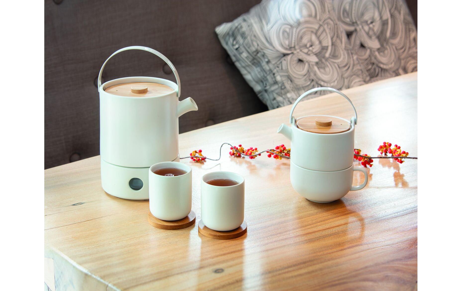 Bredemeijer Teekannenset Umea – 2-teiliges Set, 1,2 l, Keramik, mit Edelstahlfilter