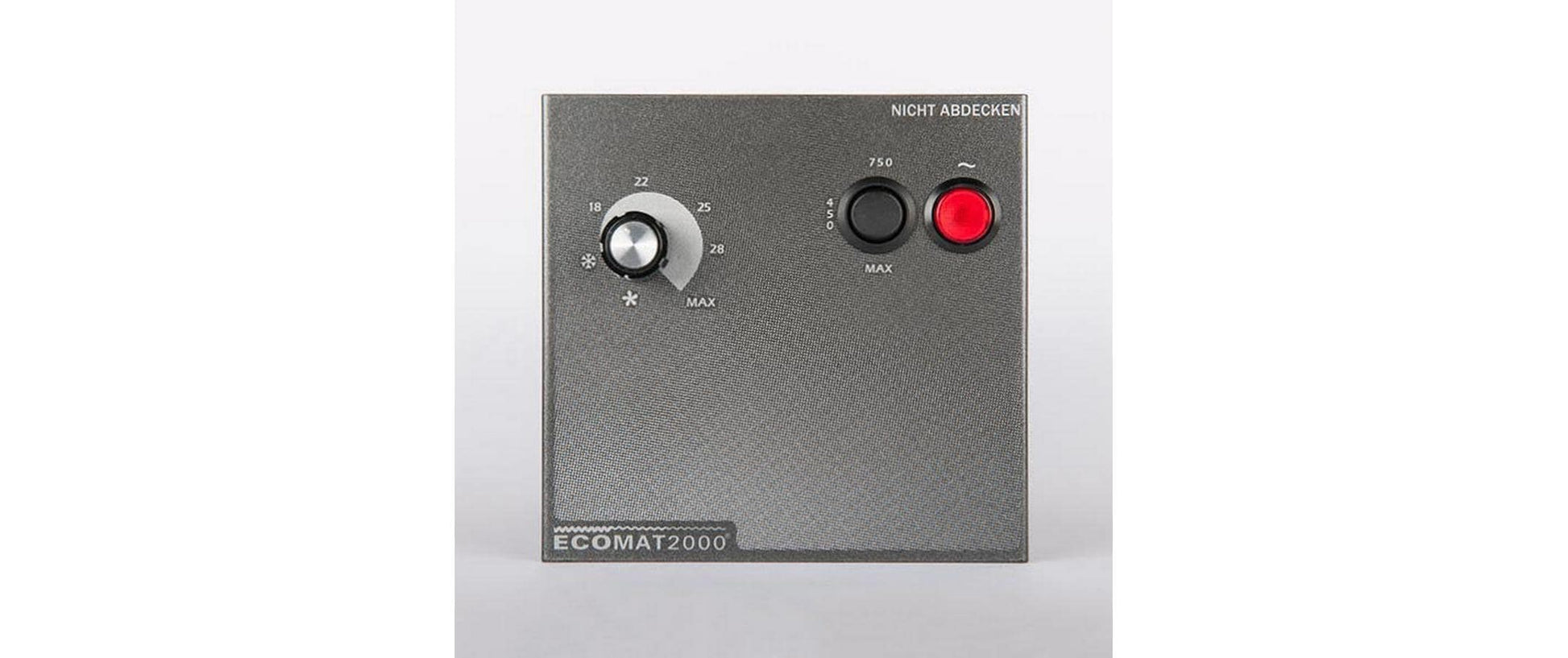 Ecovoss ECOMAT 2000 Classic Heizlüfter – 1800 W, Thermostat, Kippschutz