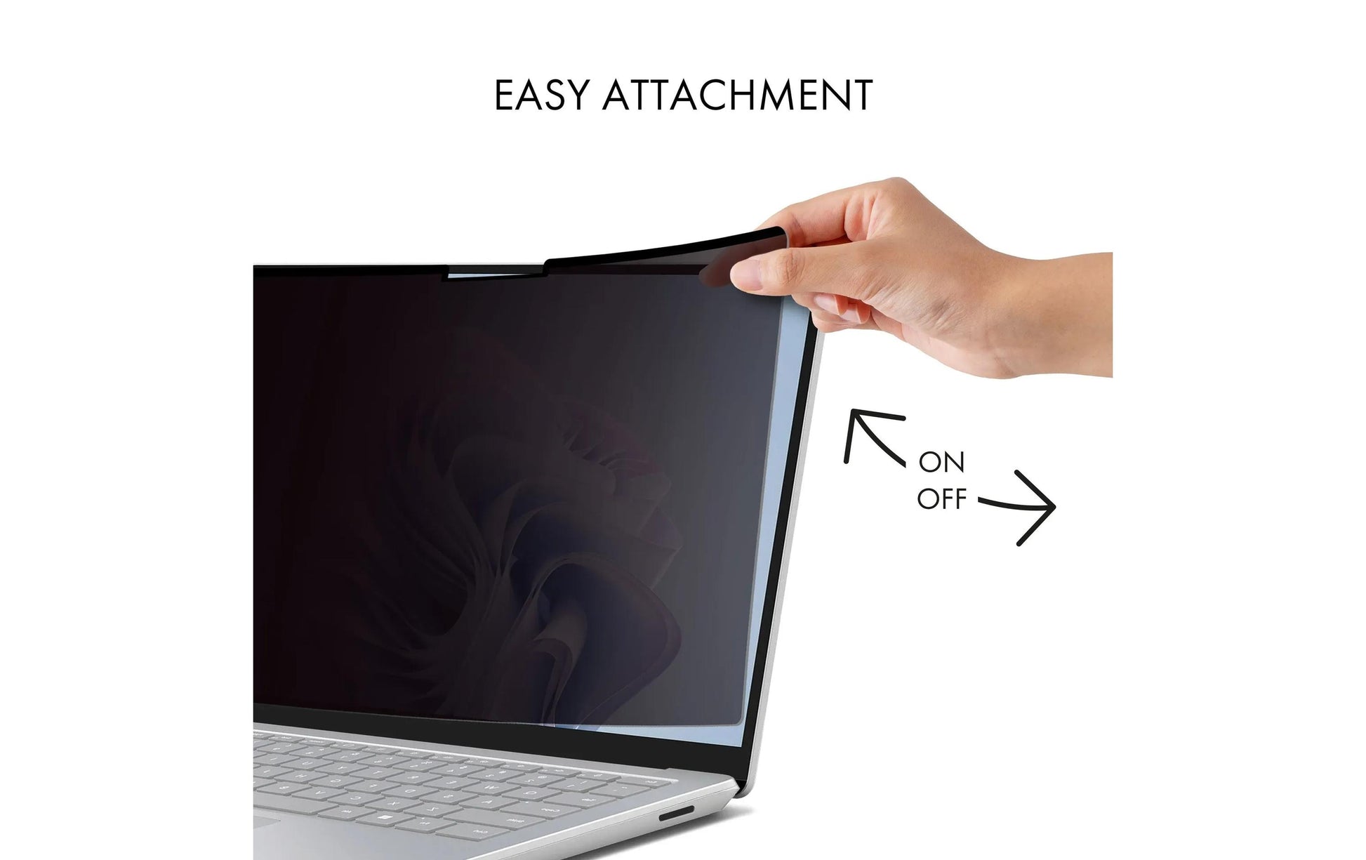 DICOTA Magnetischer Blickschutzfilter für Microsoft Surface Laptop 3/4 15", 16:9 – 337 × 234 mm, 2-Wege