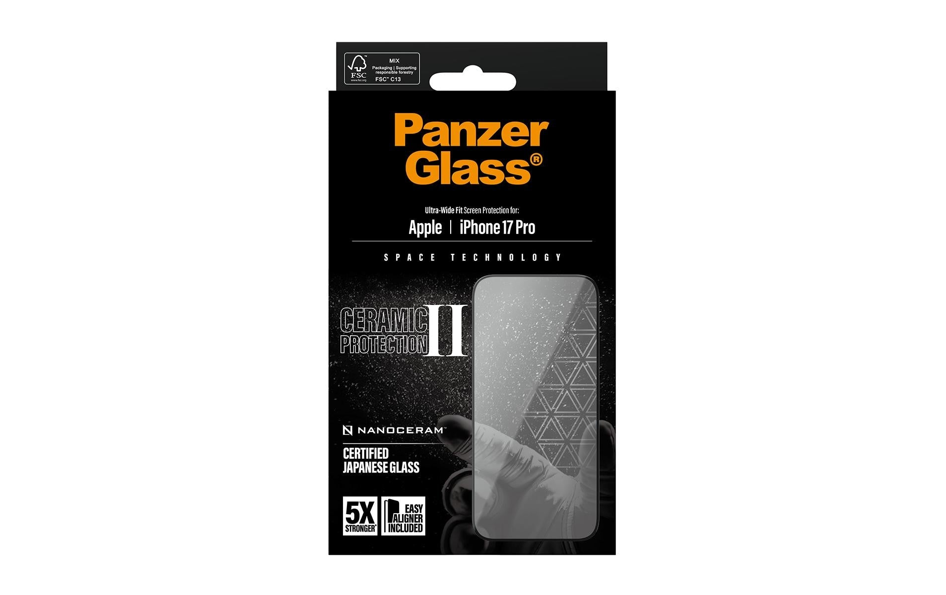 PanzerGlass Backcover Ceramic II – für Apple iPhone 17 Pro – stossfest