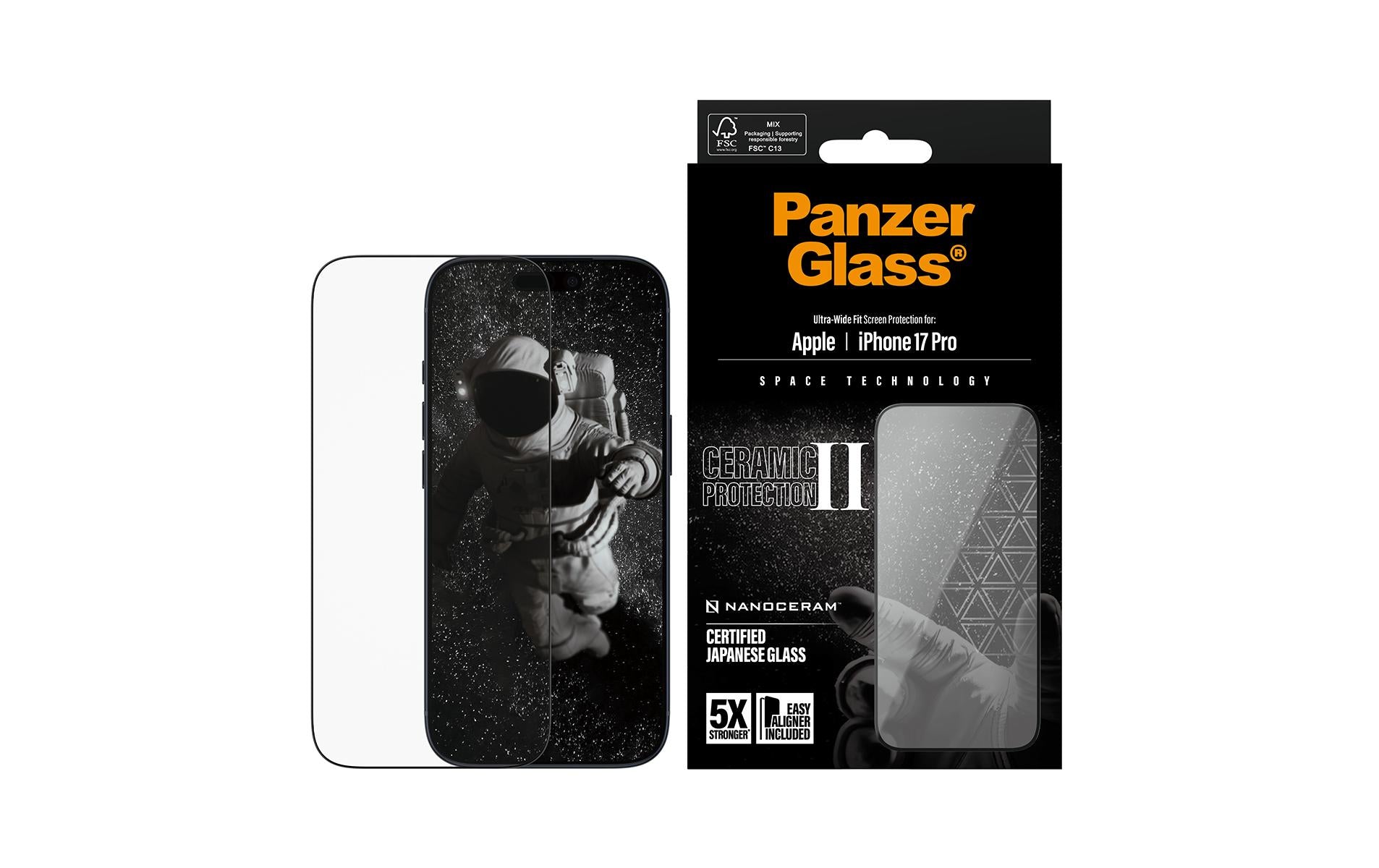 PanzerGlass Backcover Ceramic II – für Apple iPhone 17 Pro – stossfest