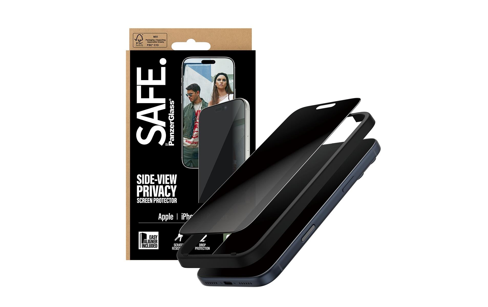 PanzerGlass Displayschutzglas – für Apple iPhone 17 Pro Max – kratzresistent, Hartglas, transparent