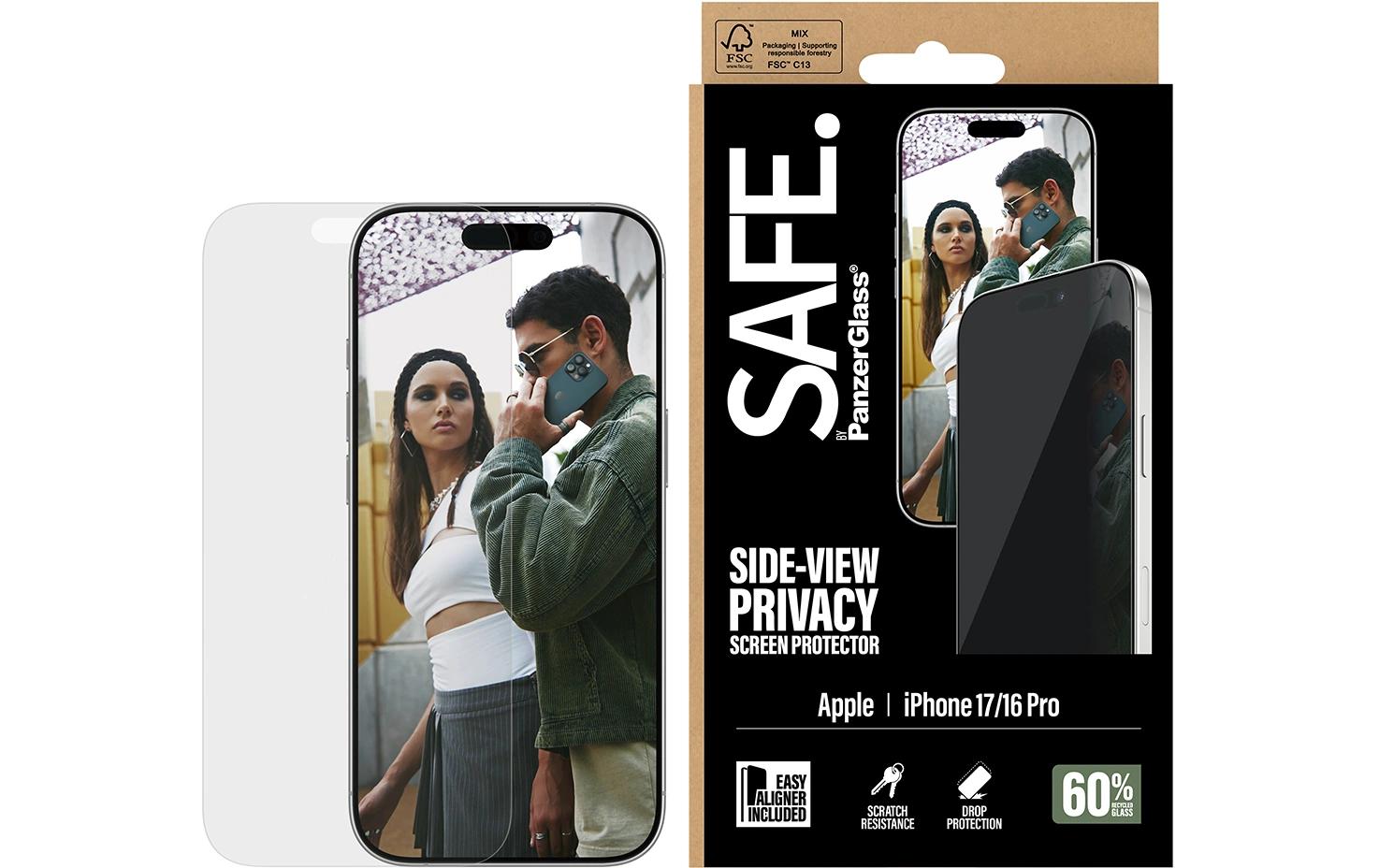 PanzerGlass Privacy-Displayschutzglas – für Apple iPhone 17, kratzresistent, stossfest, Hartglas, transparent
