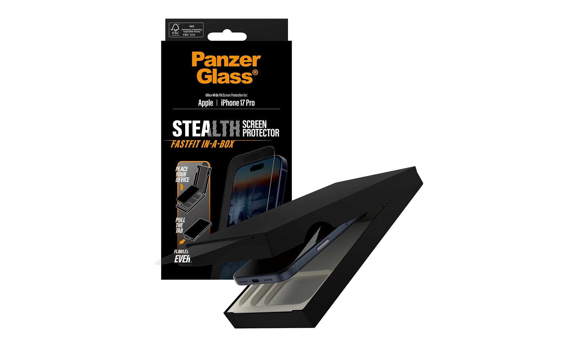 PanzerGlass Backcover Stealth – für Apple iPhone 17 Pro – kratzfest