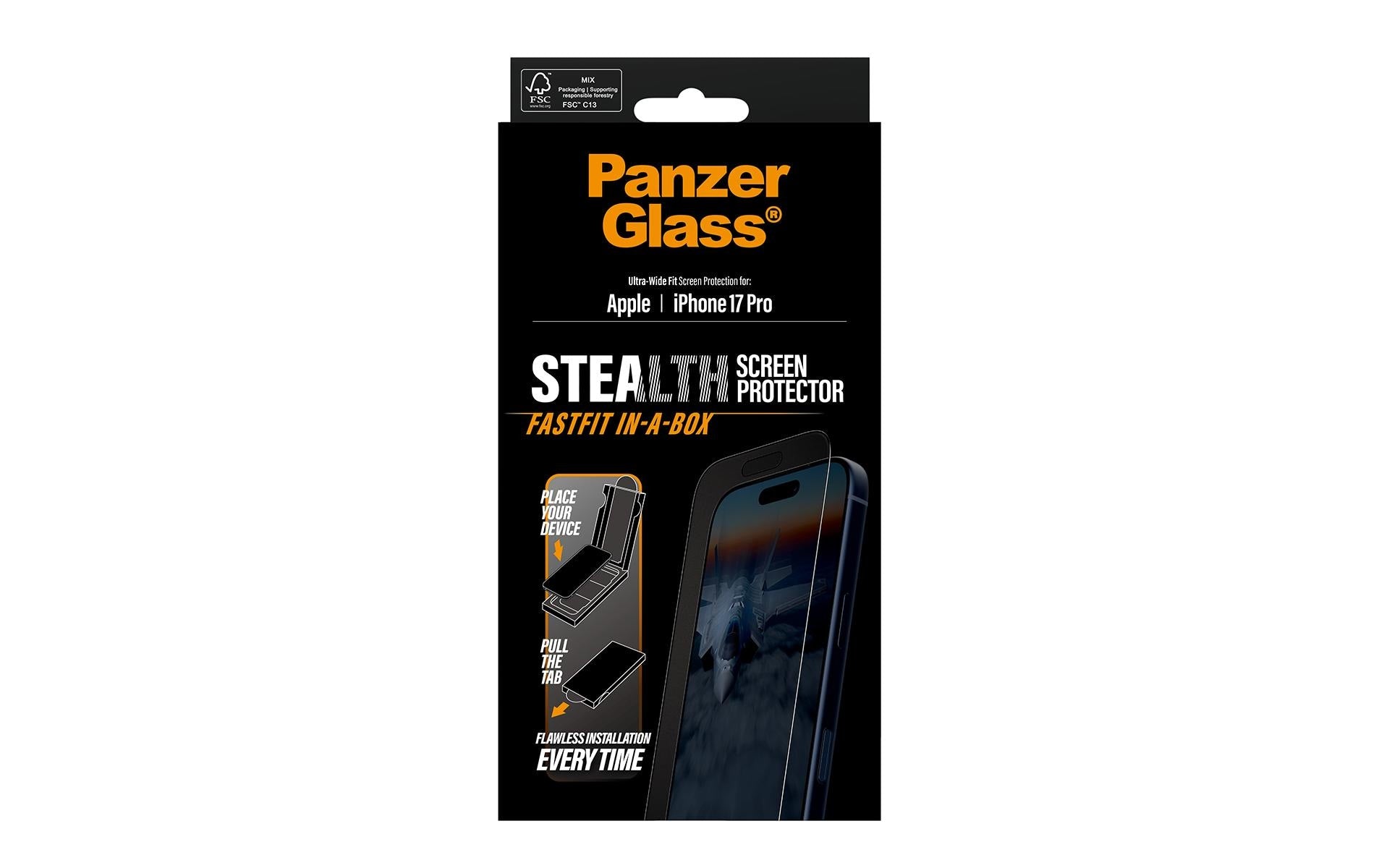 PanzerGlass Backcover Stealth – für Apple iPhone 17 Pro – kratzfest