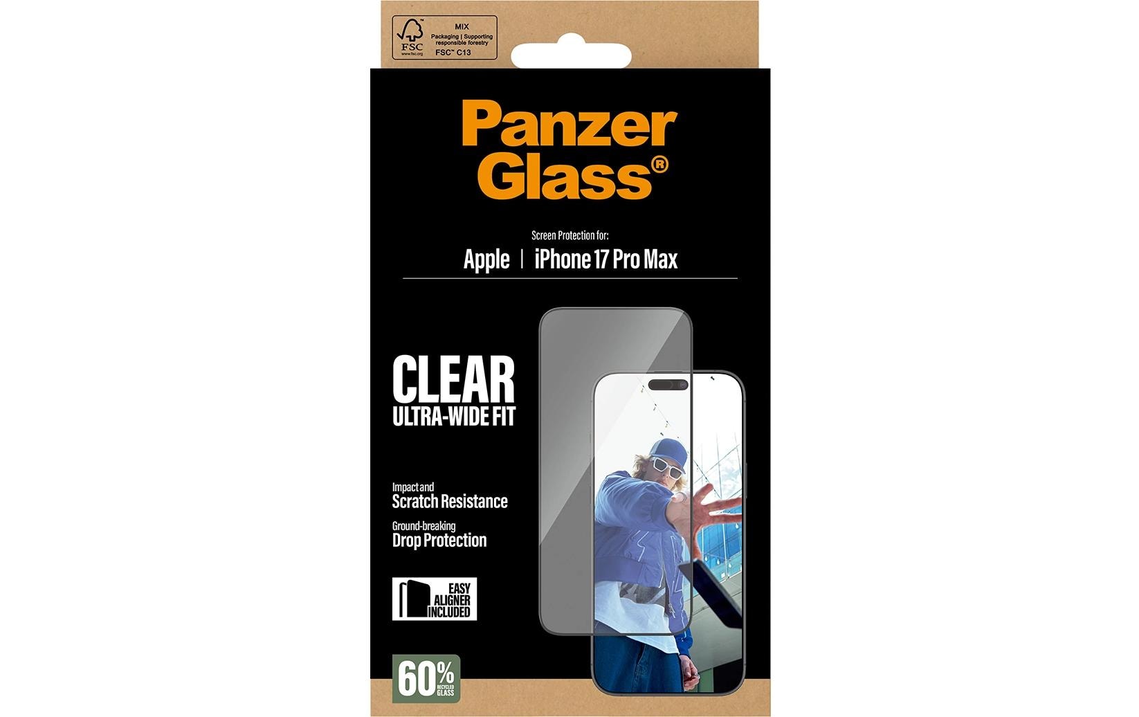 PanzerGlass Displayschutzfolie – für Apple iPhone 17 Pro Max