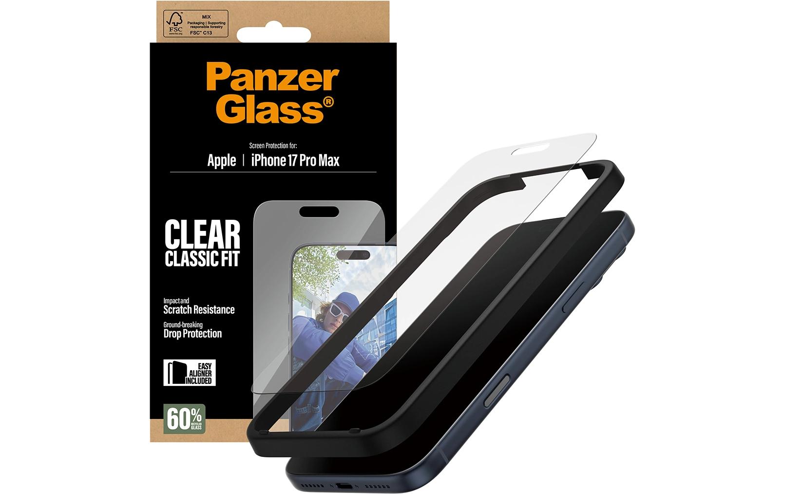 PanzerGlass Displayschutz – für Apple iPhone 17 Pro Max – kratzfest
