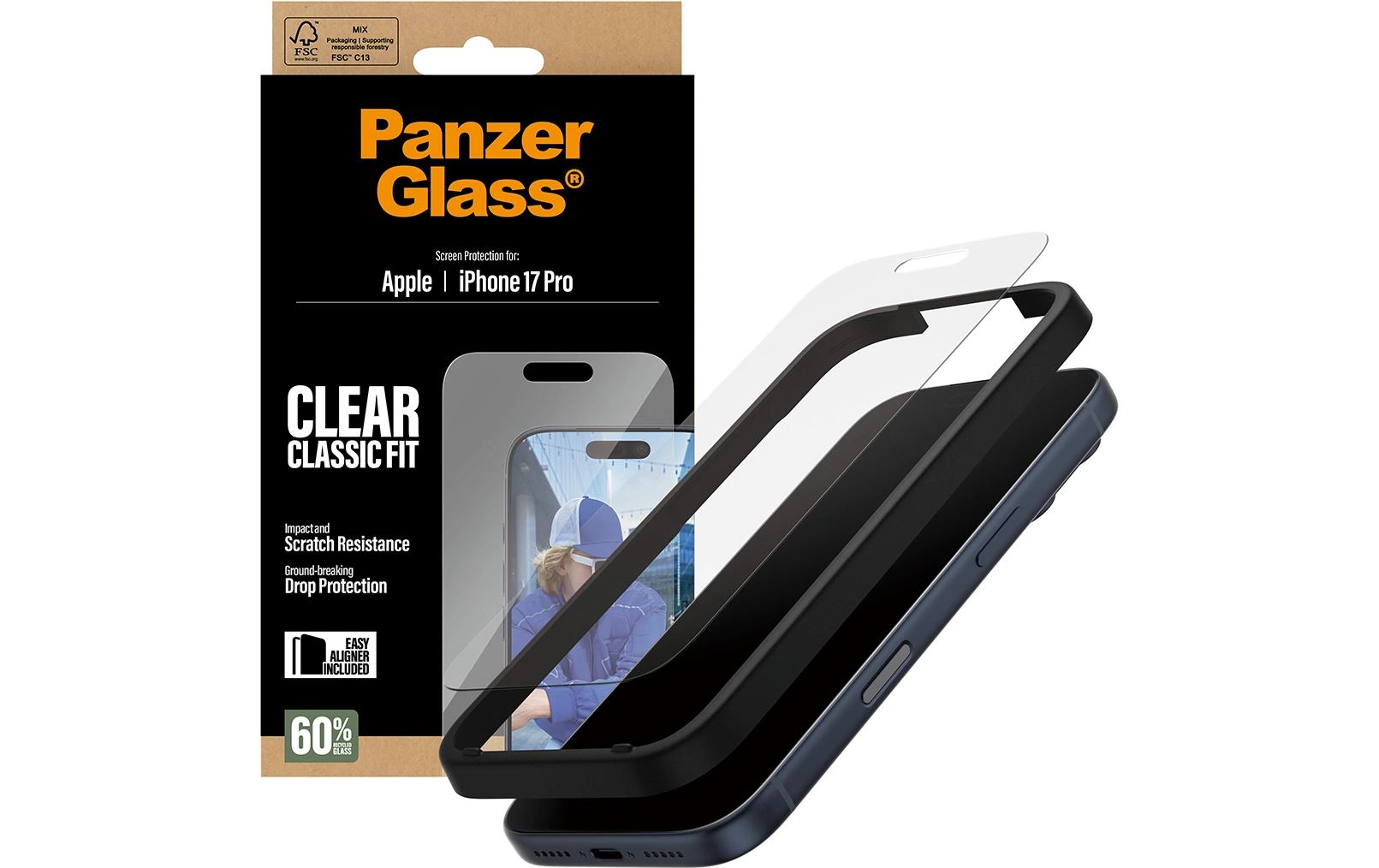 PanzerGlass Displayschutz – für Apple iPhone 17 Pro – stossfest