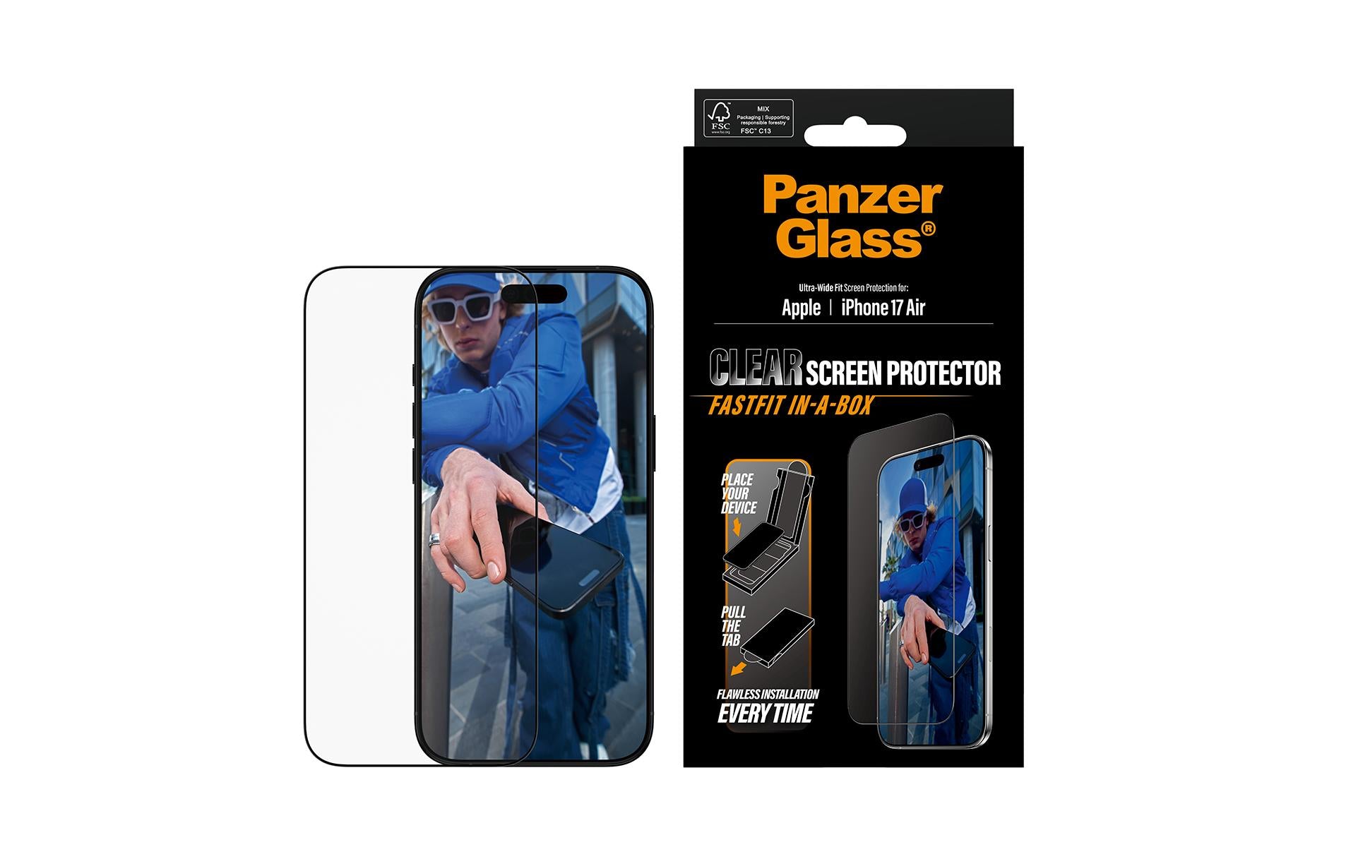 PanzerGlass Displayschutzfolie – für Apple iPhone Air