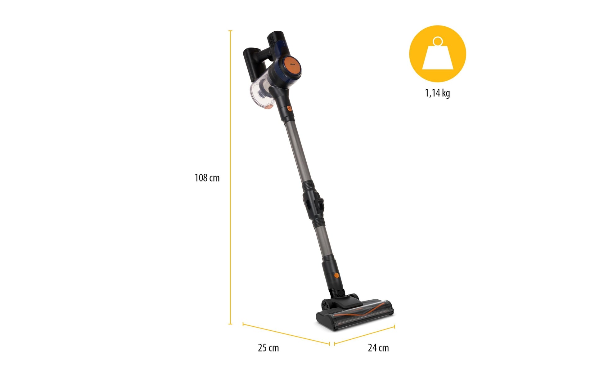 Tristar Akkustaubsauger SZ-2380, 2-in-1 – 40 min, 150 W, 0,8 l Behälter