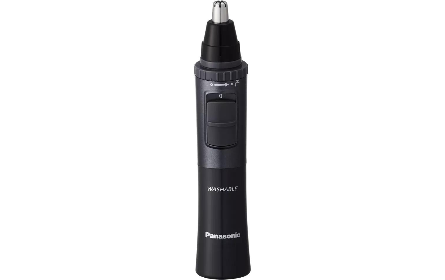 Panasonic Nasen-/Ohrtrimmer ER-GN33-H301 – batteriebetrieben (AA), 78 min – schwarz, Edelstahlmesser